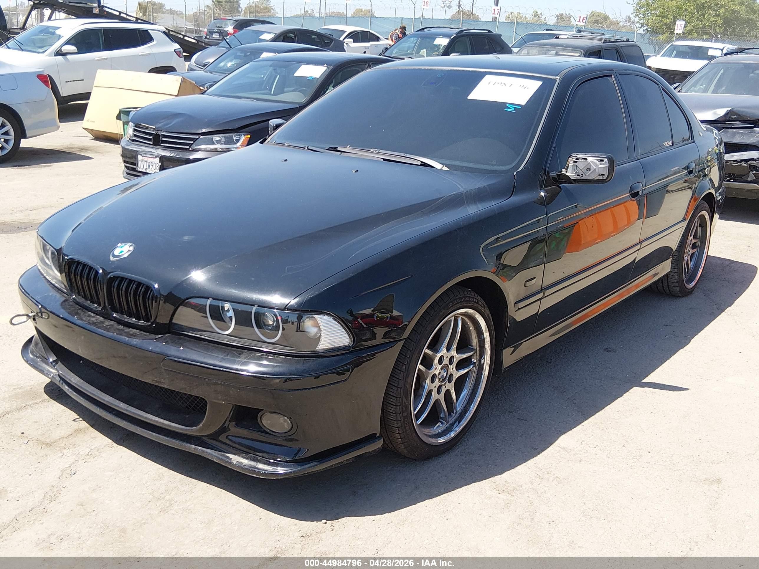 2001 Bmw 540i Black vin: WBADN53491GC96739