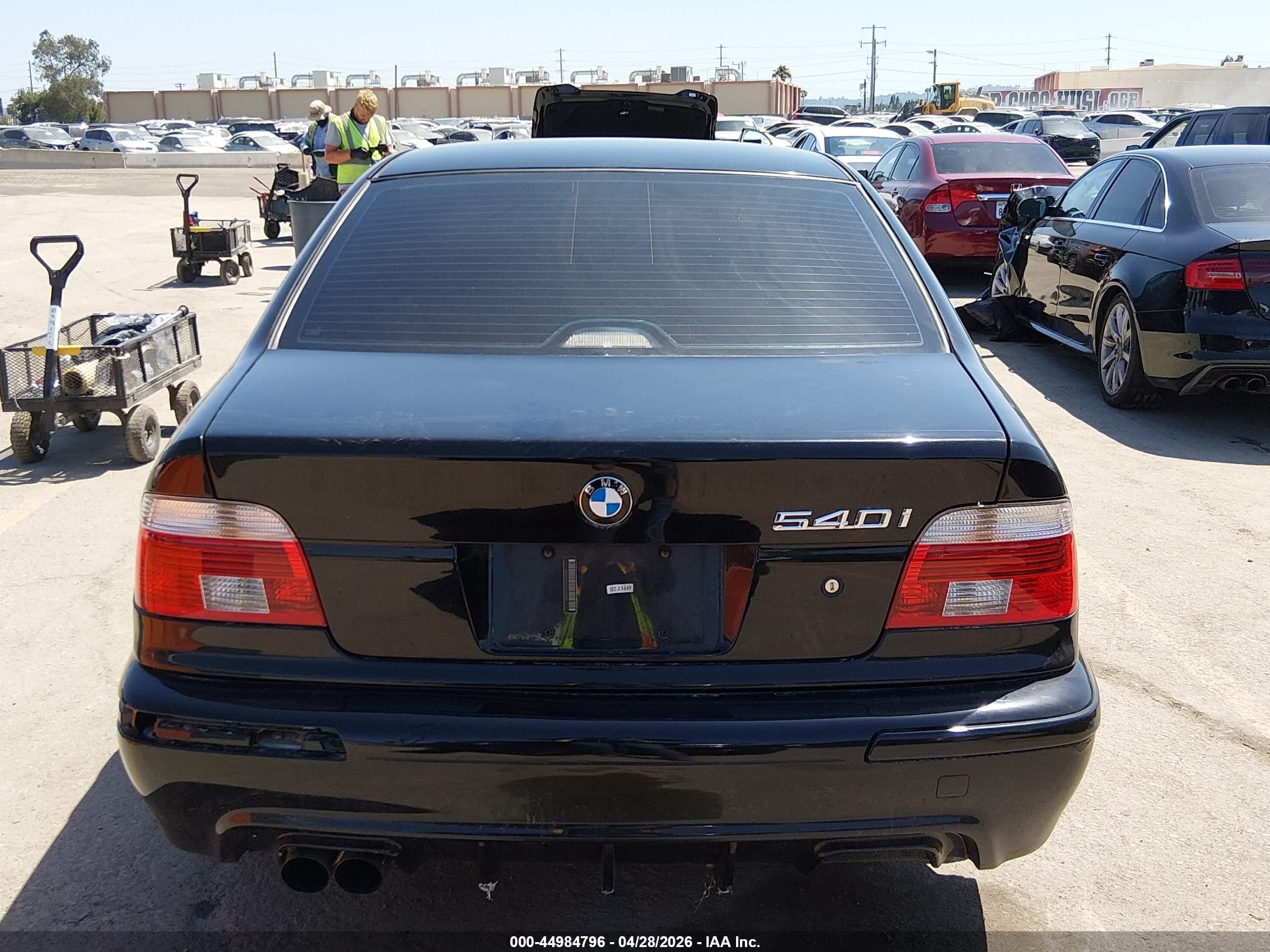 2001 Bmw 540i Black vin: WBADN53491GC96739