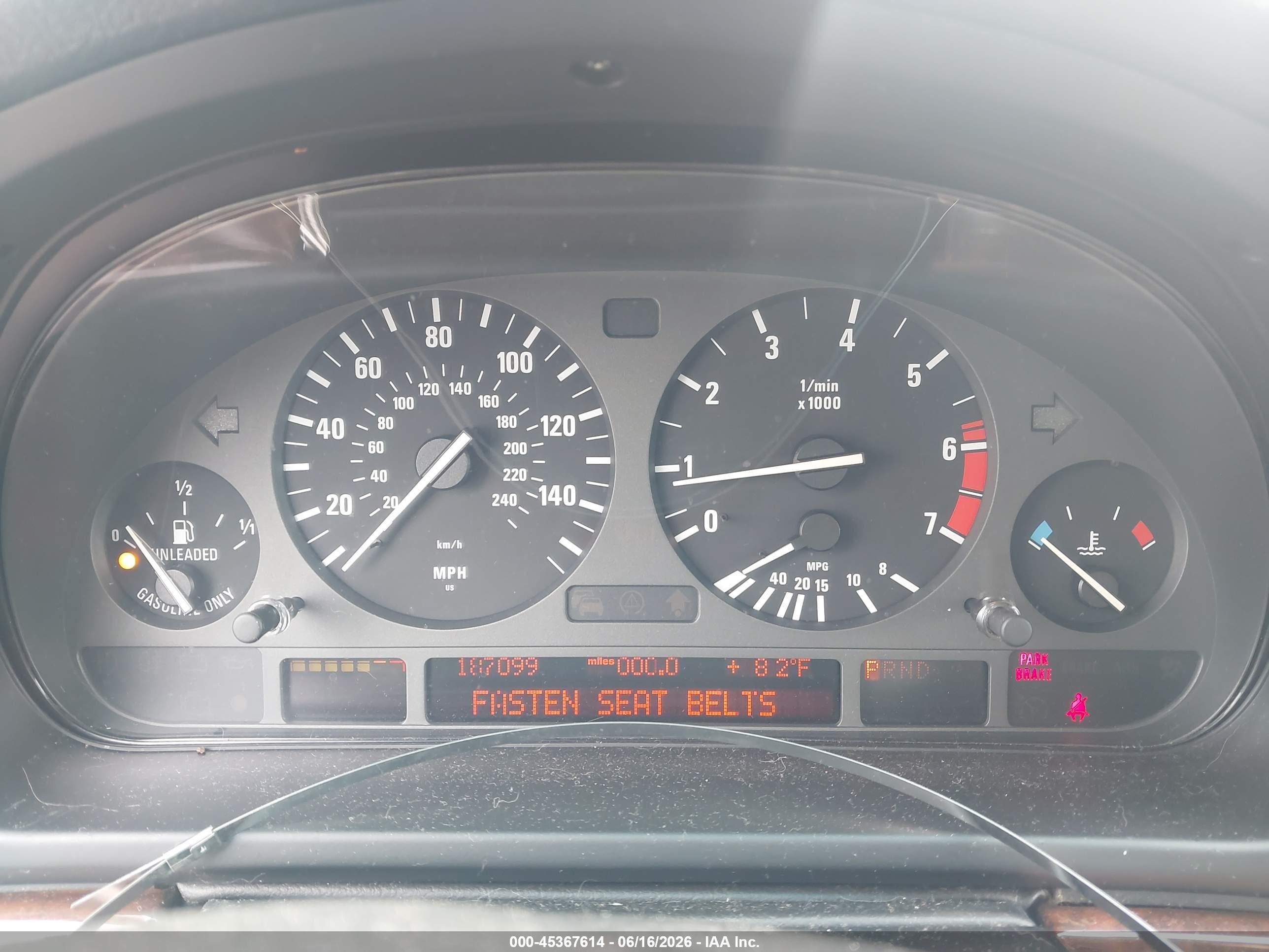 1999 Bmw 540ia   Серебряный vin: WBADN6333XGM60764