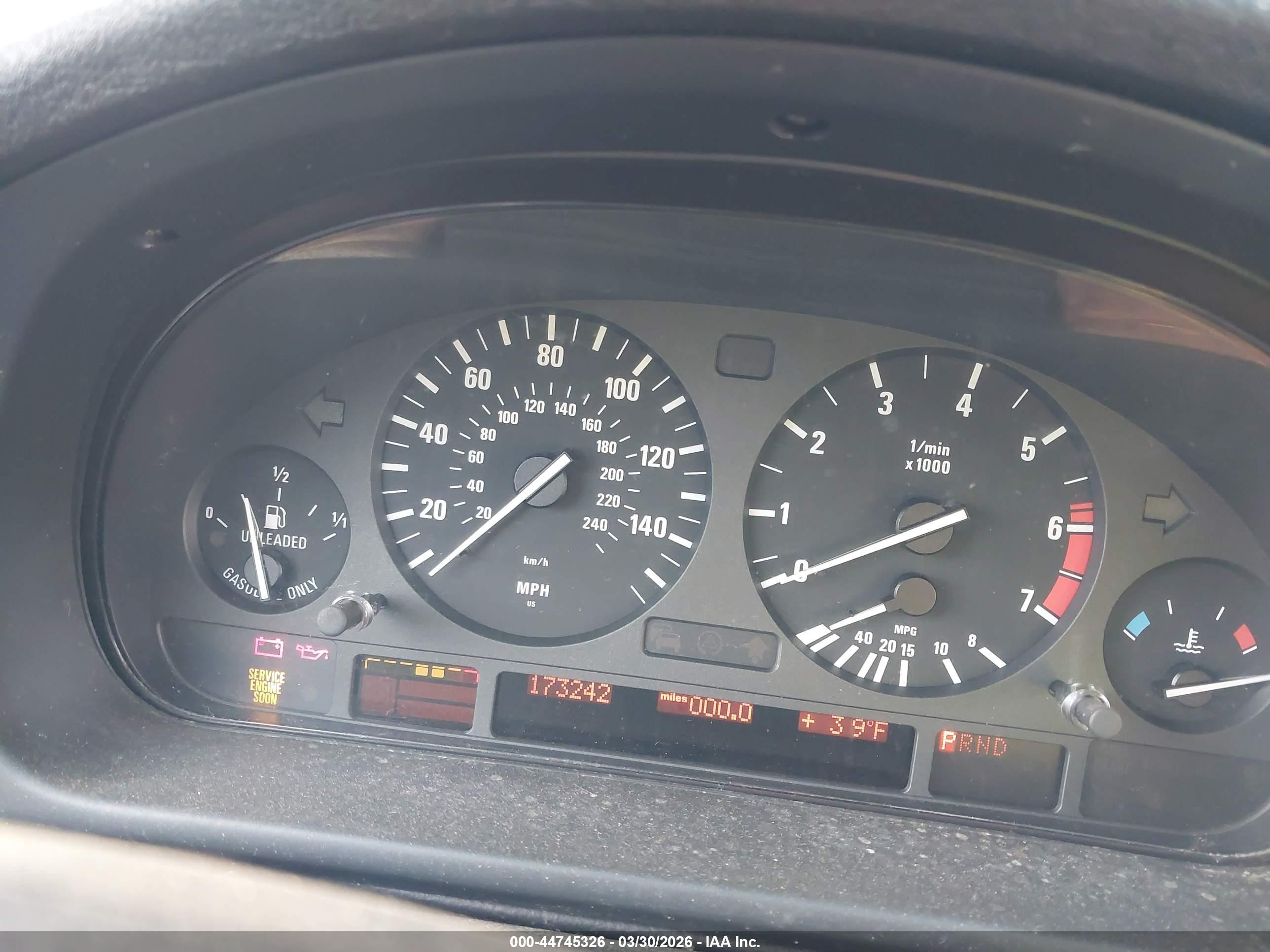 1999 Bmw 540ia   Blue vin: WBADN6337XGM62789