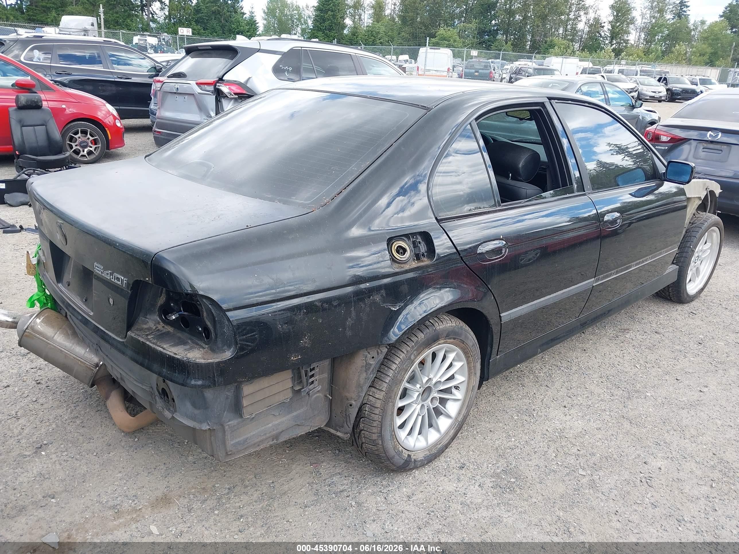 2003 Bmw 540ia   Black vin: WBADN63403GS56328