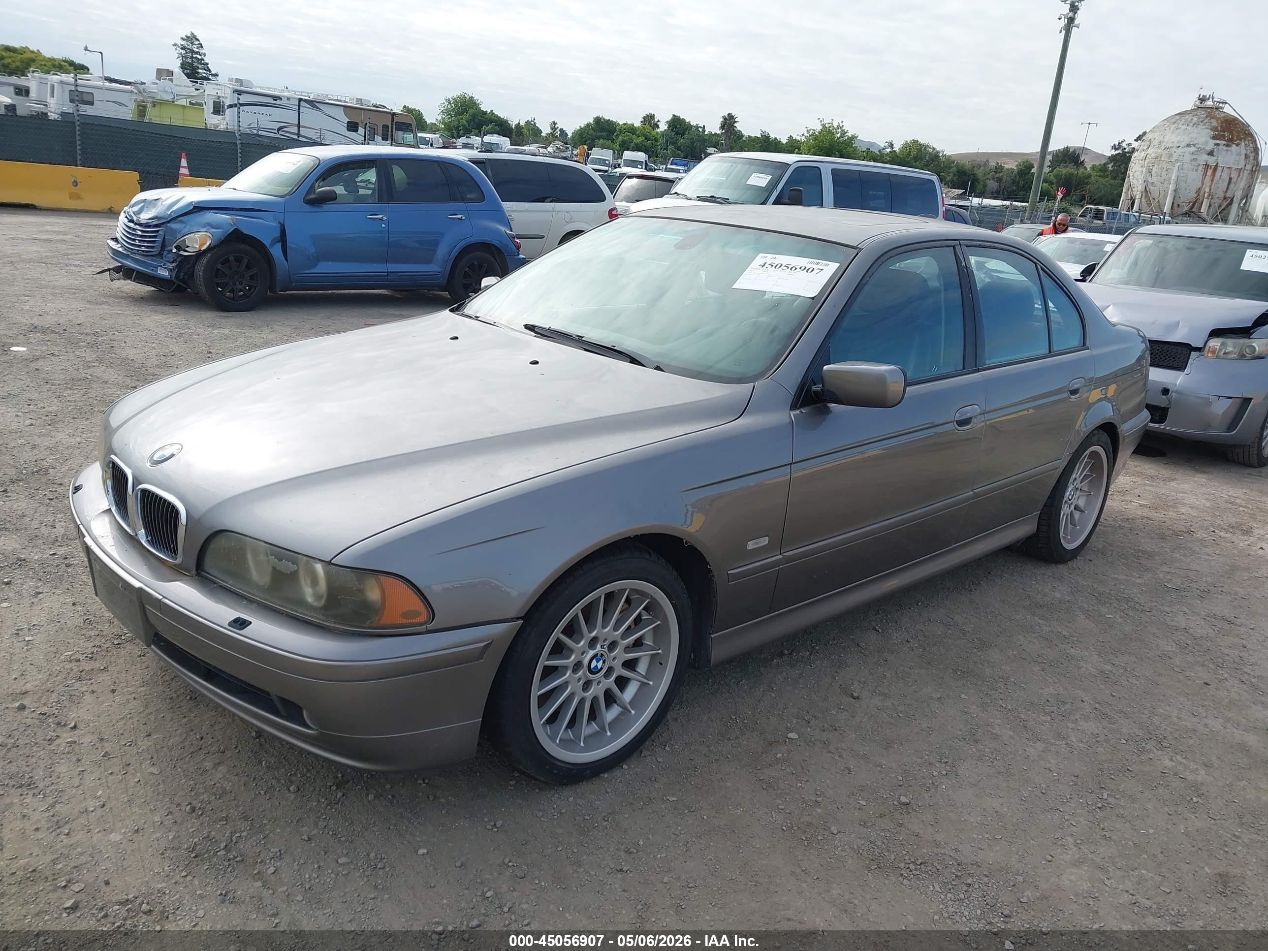 2002 Bmw 540ia   Gray vin: WBADN63412GN86249