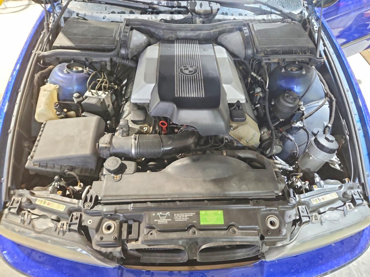 2003 Bmw 540 I Automatic Blue vin: WBADN63423GN87878