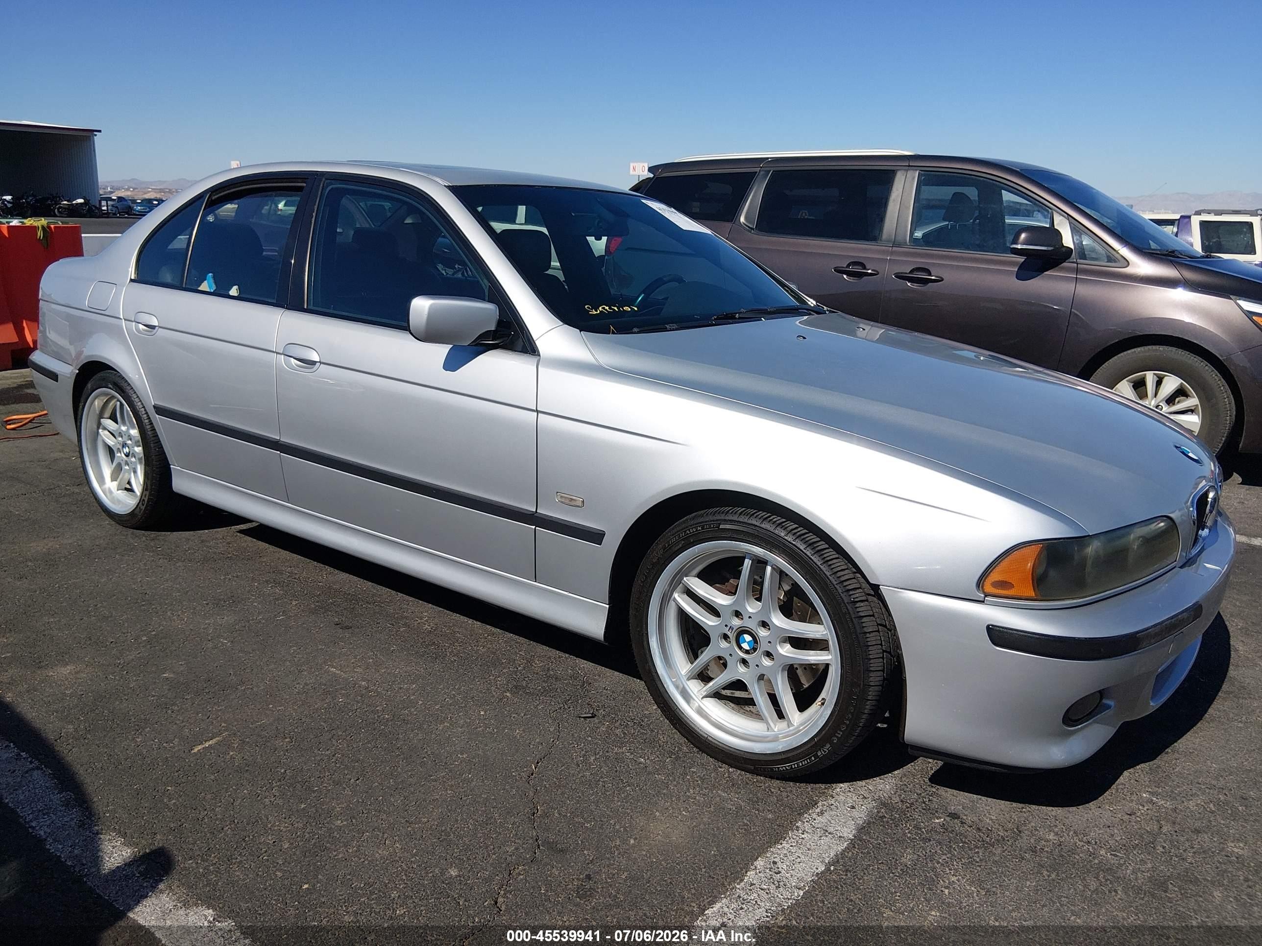 2003 Bmw 5 Series 540ia Silver vin: WBADN63423GS56704