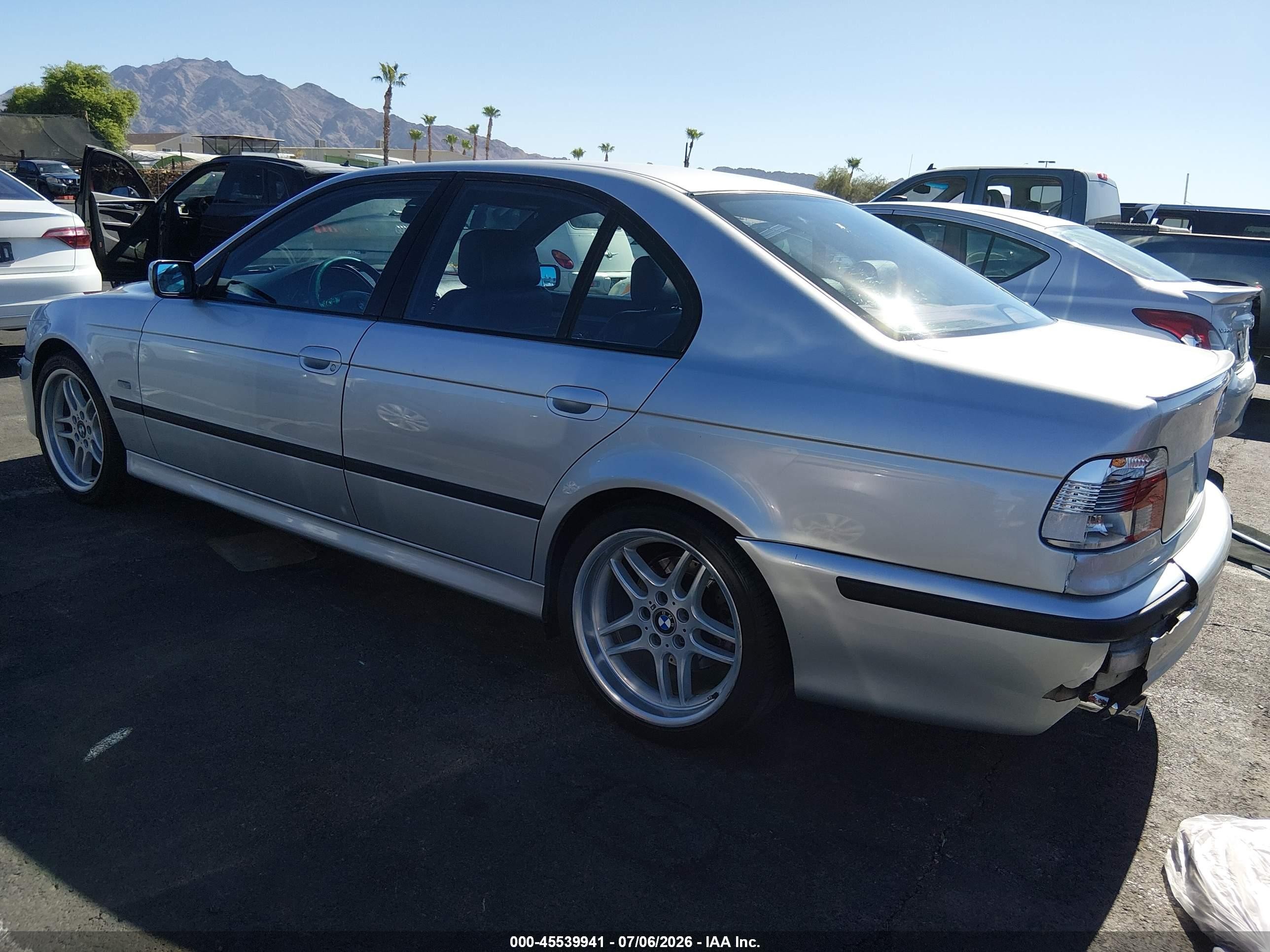 2003 Bmw 5 Series 540ia Silver vin: WBADN63423GS56704