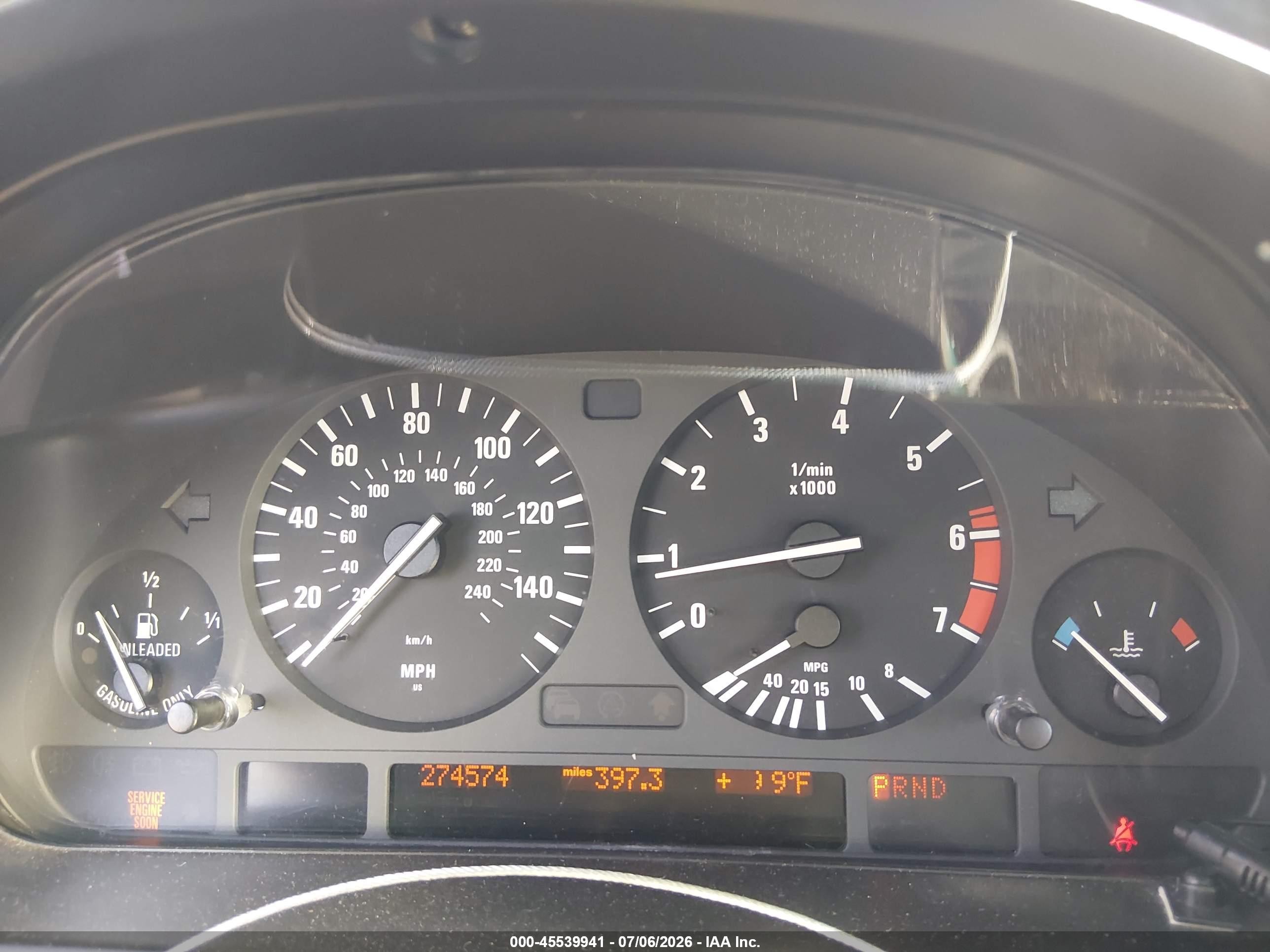 2003 Bmw 5 Series 540ia Silver vin: WBADN63423GS56704