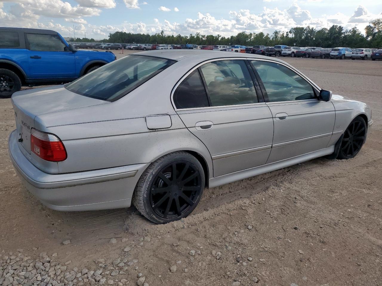 2003 Bmw 540 I Automatic Silver vin: WBADN63433GS56047