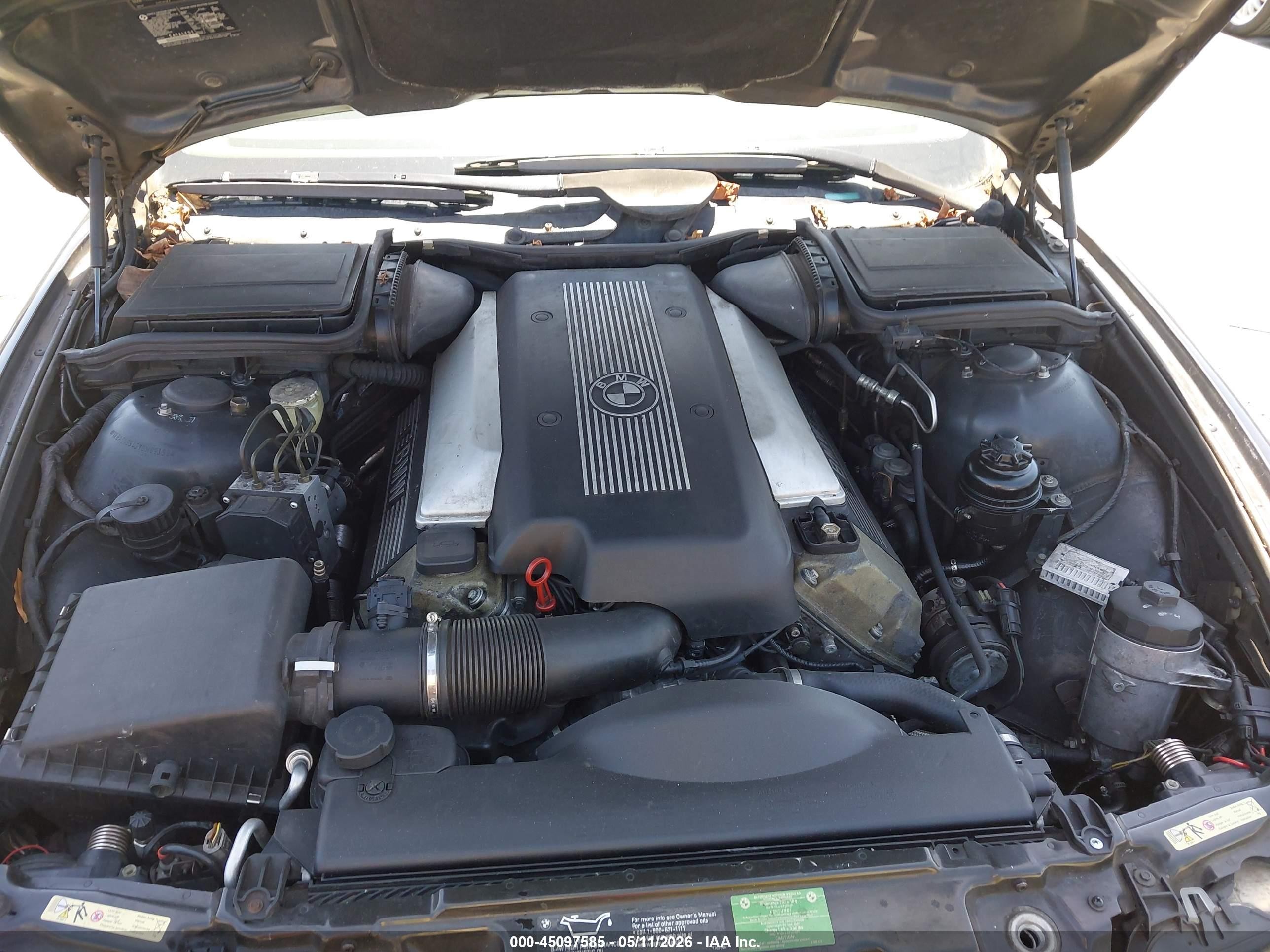 2000 Bmw 540ia   Black vin: WBADN6343YGM69359