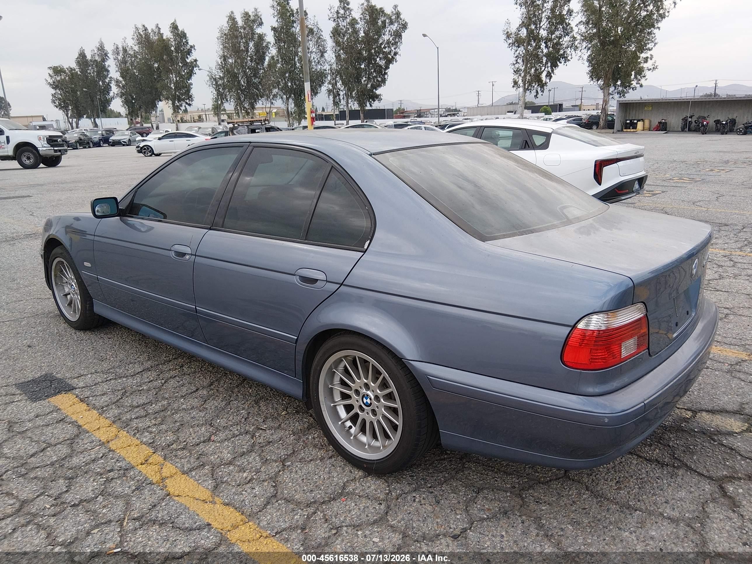 2001 Bmw 5 Series 540ia Синий vin: WBADN63441GM70171