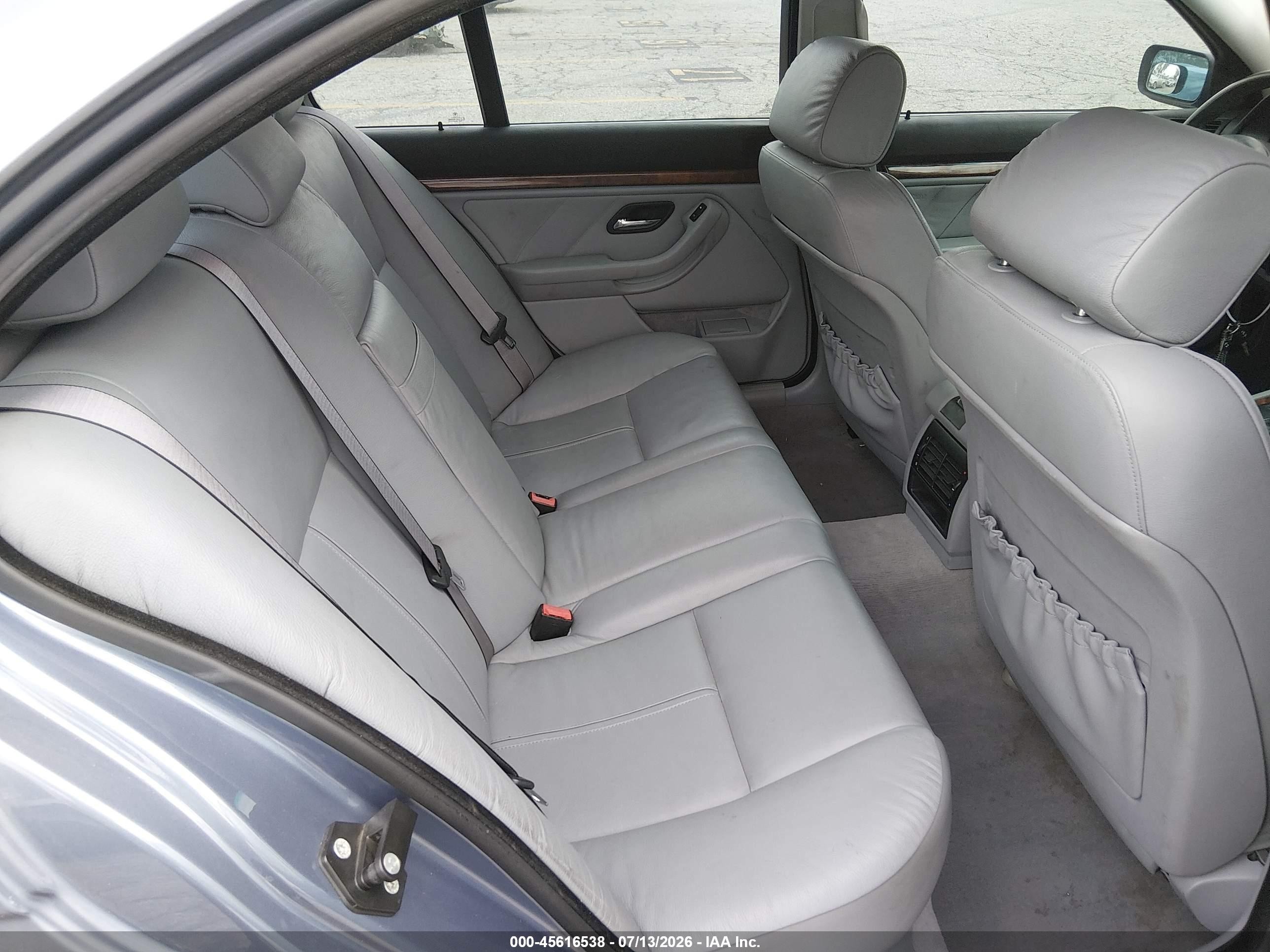 2001 Bmw 5 Series 540ia Синий vin: WBADN63441GM70171