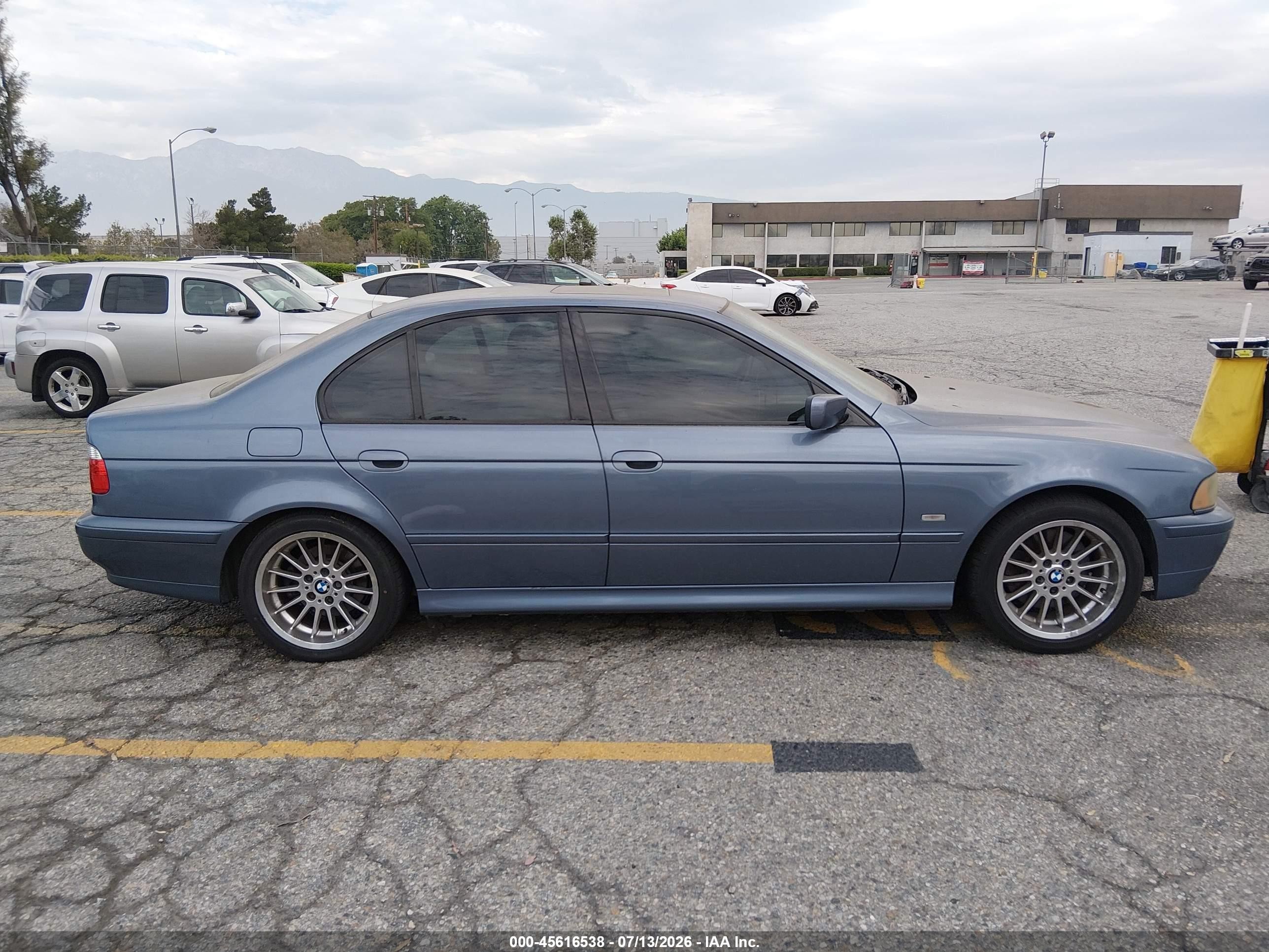 2001 Bmw 5 Series 540ia Синий vin: WBADN63441GM70171