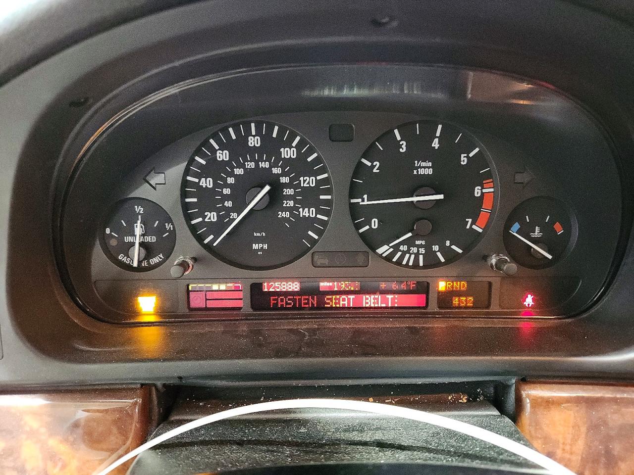 2001 Bmw 540 I Automatic Silver vin: WBADN63441GM70798