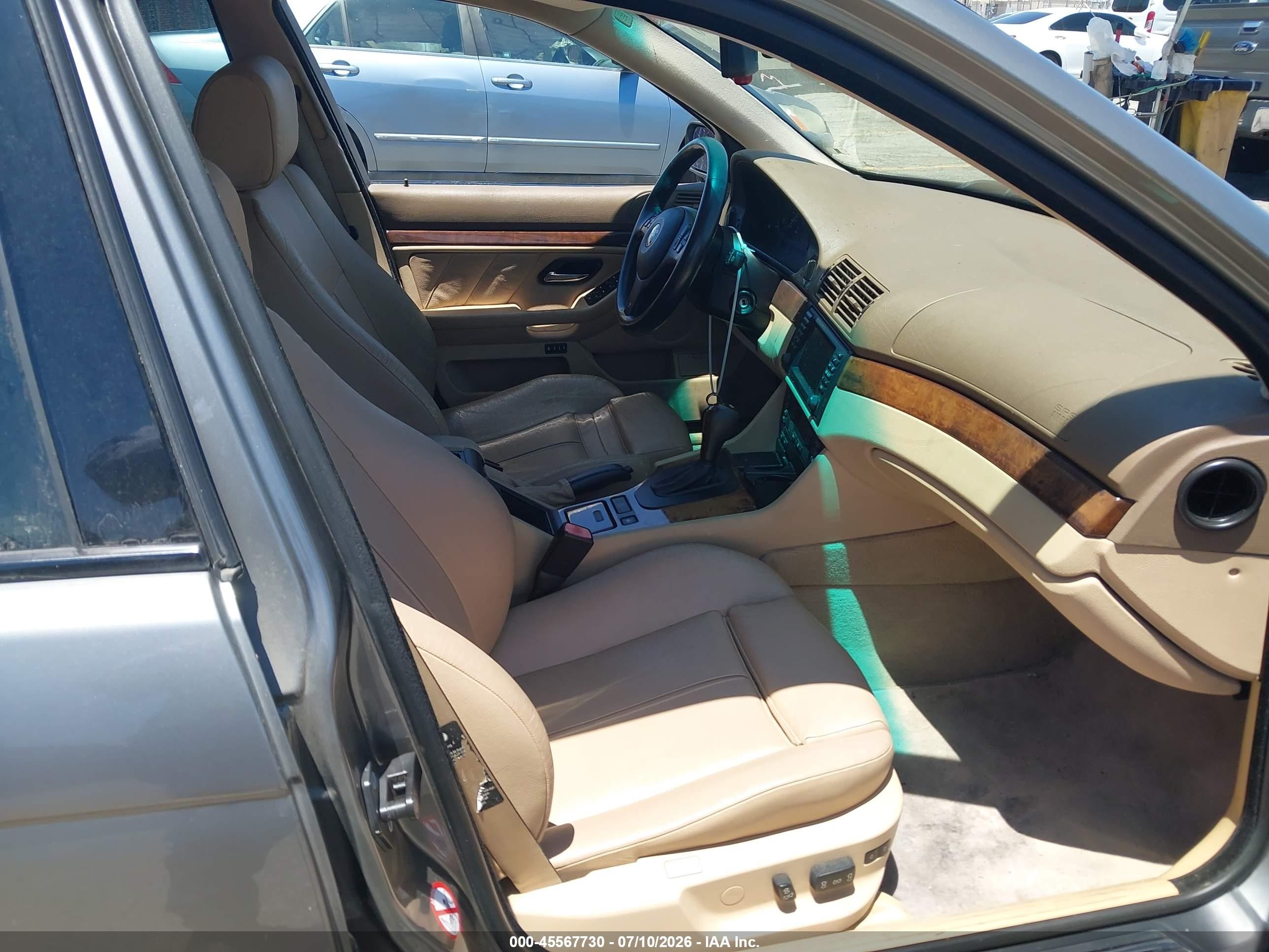 2002 Bmw 5 Series 540ia Brown vin: WBADN63442GN85693