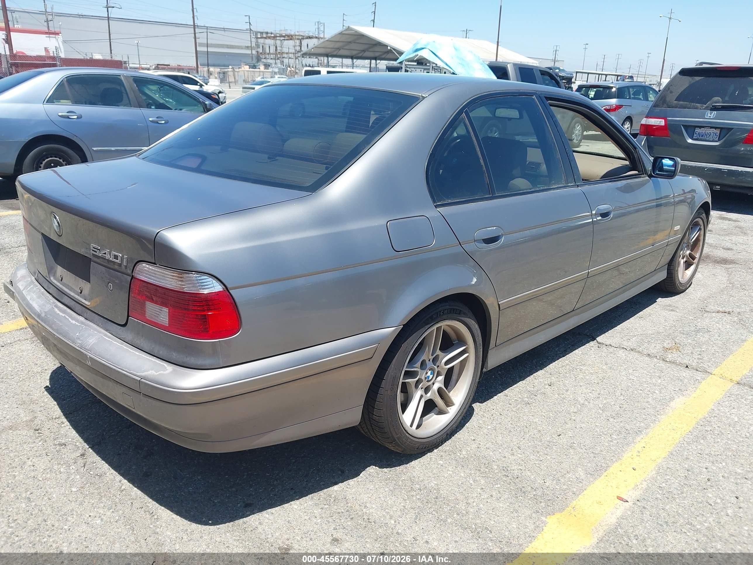 2002 Bmw 5 Series 540ia Brown vin: WBADN63442GN85693