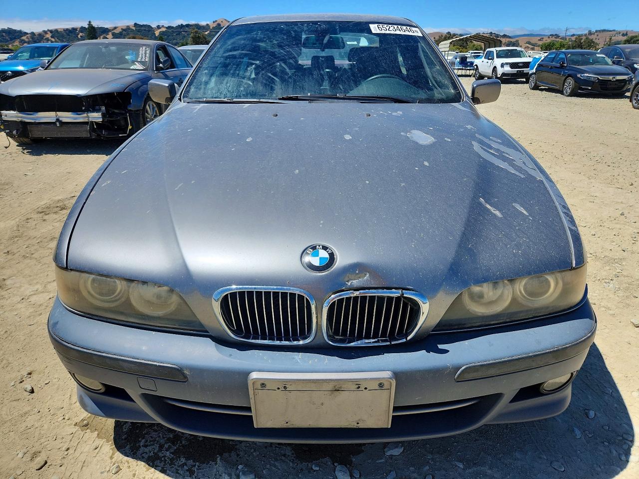 2003 Bmw 540 I Automatic Gray vin: WBADN63443GS56591