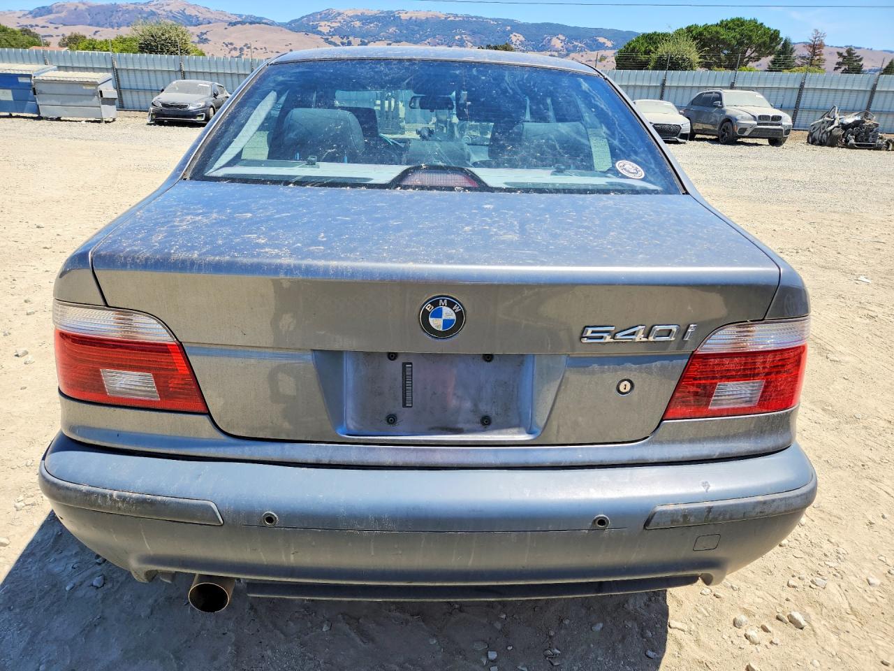 2003 Bmw 540 I Automatic Gray vin: WBADN63443GS56591