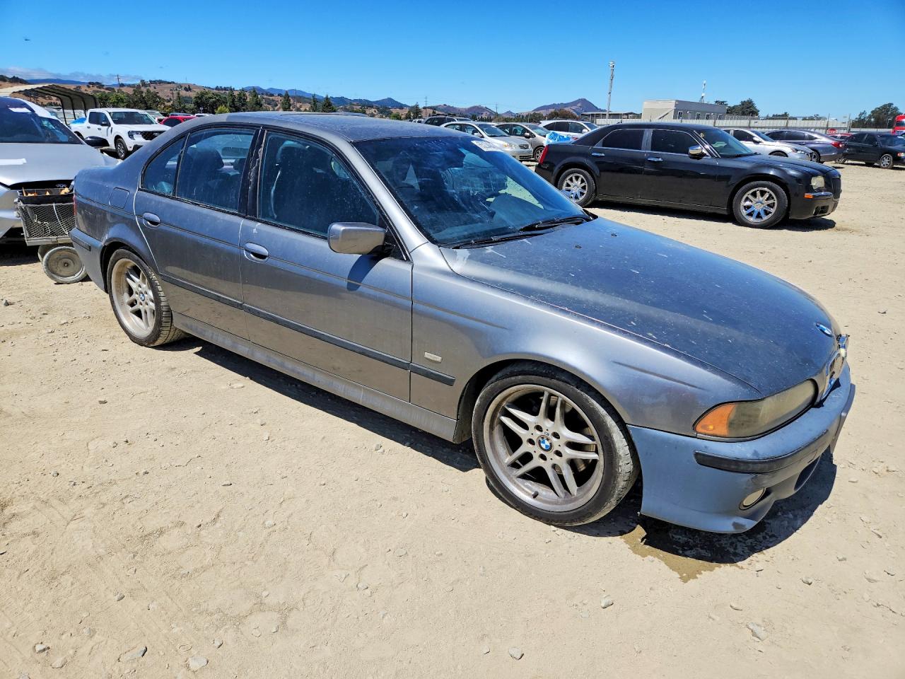 2003 Bmw 540 I Automatic Gray vin: WBADN63443GS56591