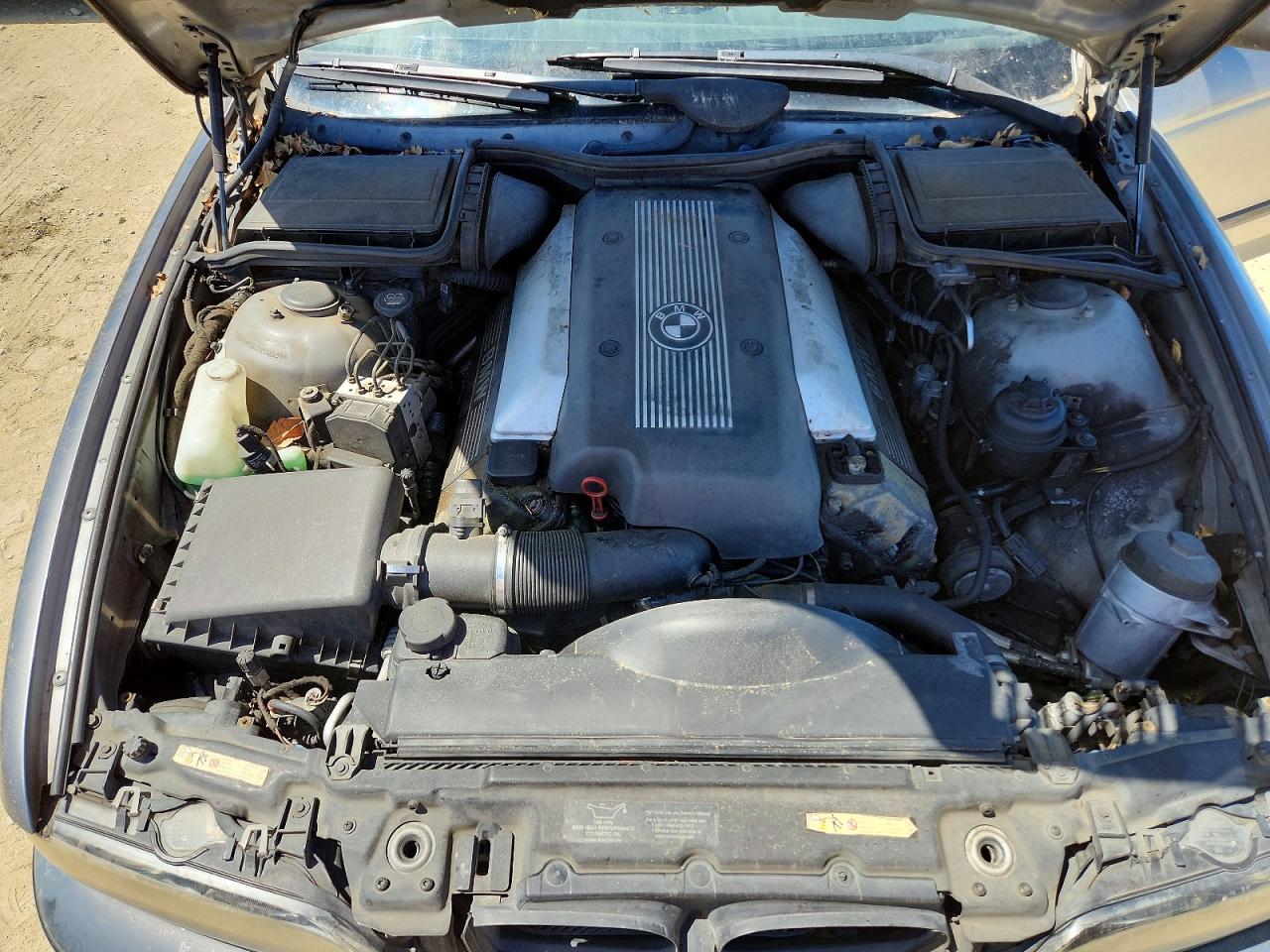 2003 Bmw 540 I Automatic Gray vin: WBADN63443GS56591