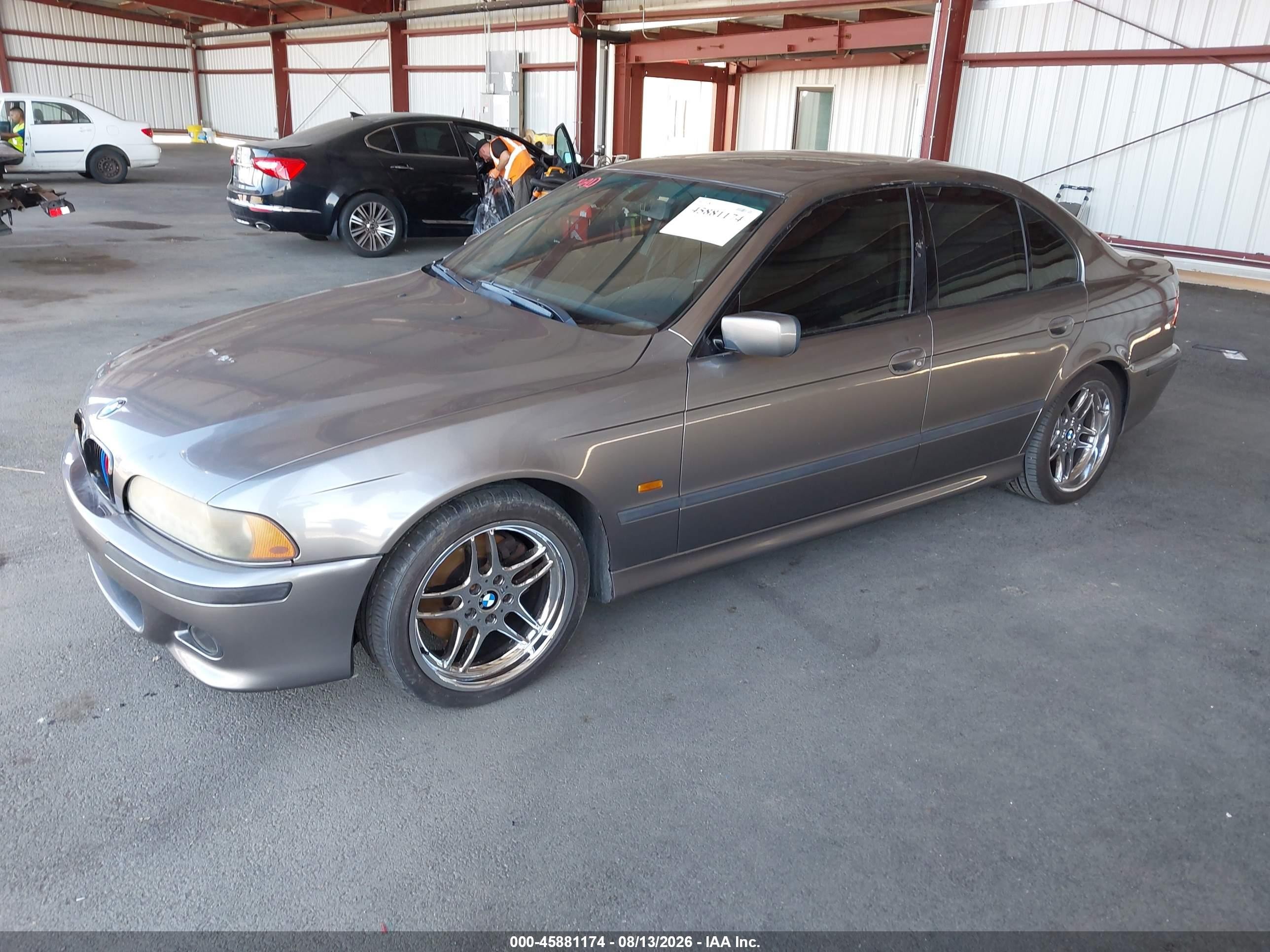2003 Bmw 540ia Gray vin: WBADN63473GN89853