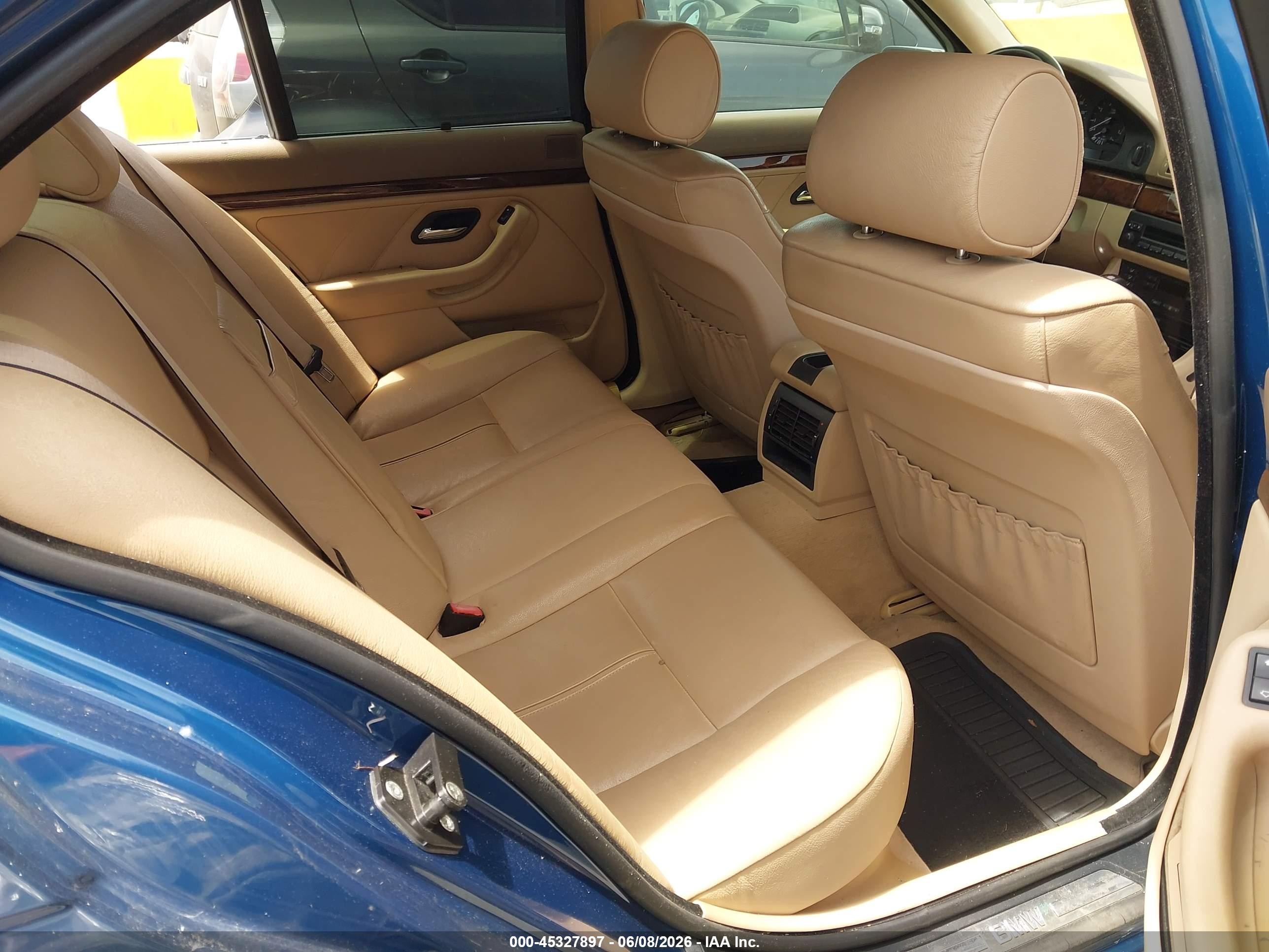 2002 Bmw 540ia   Light Blue vin: WBADN63482GN85244