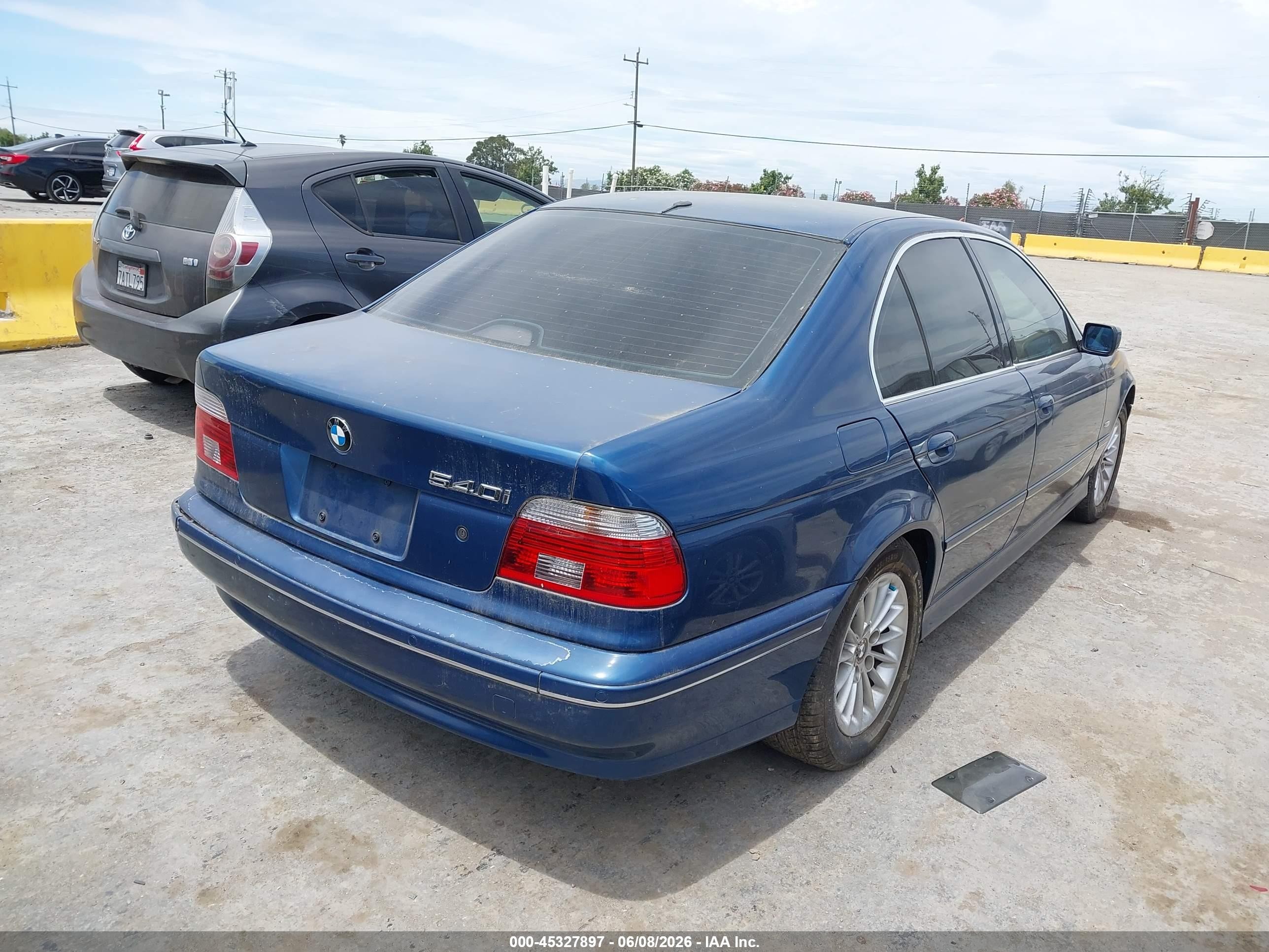 2002 Bmw 540ia   Light Blue vin: WBADN63482GN85244