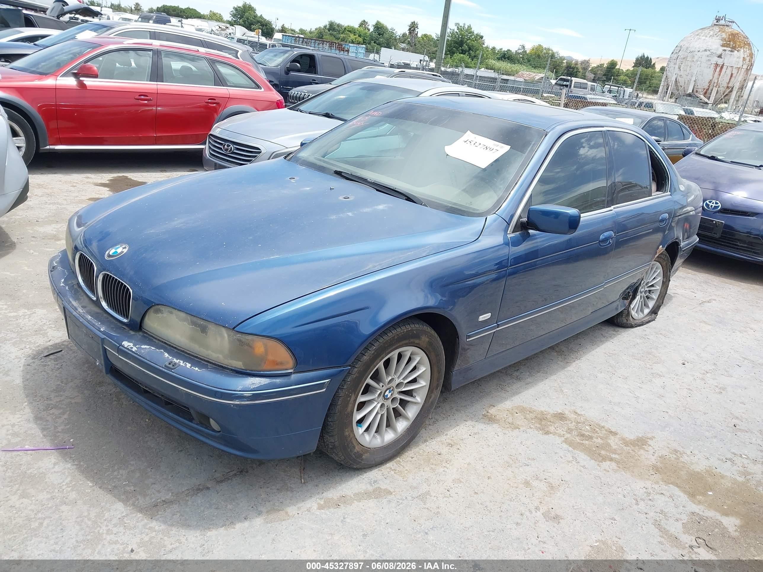 2002 Bmw 540ia   Light Blue vin: WBADN63482GN85244
