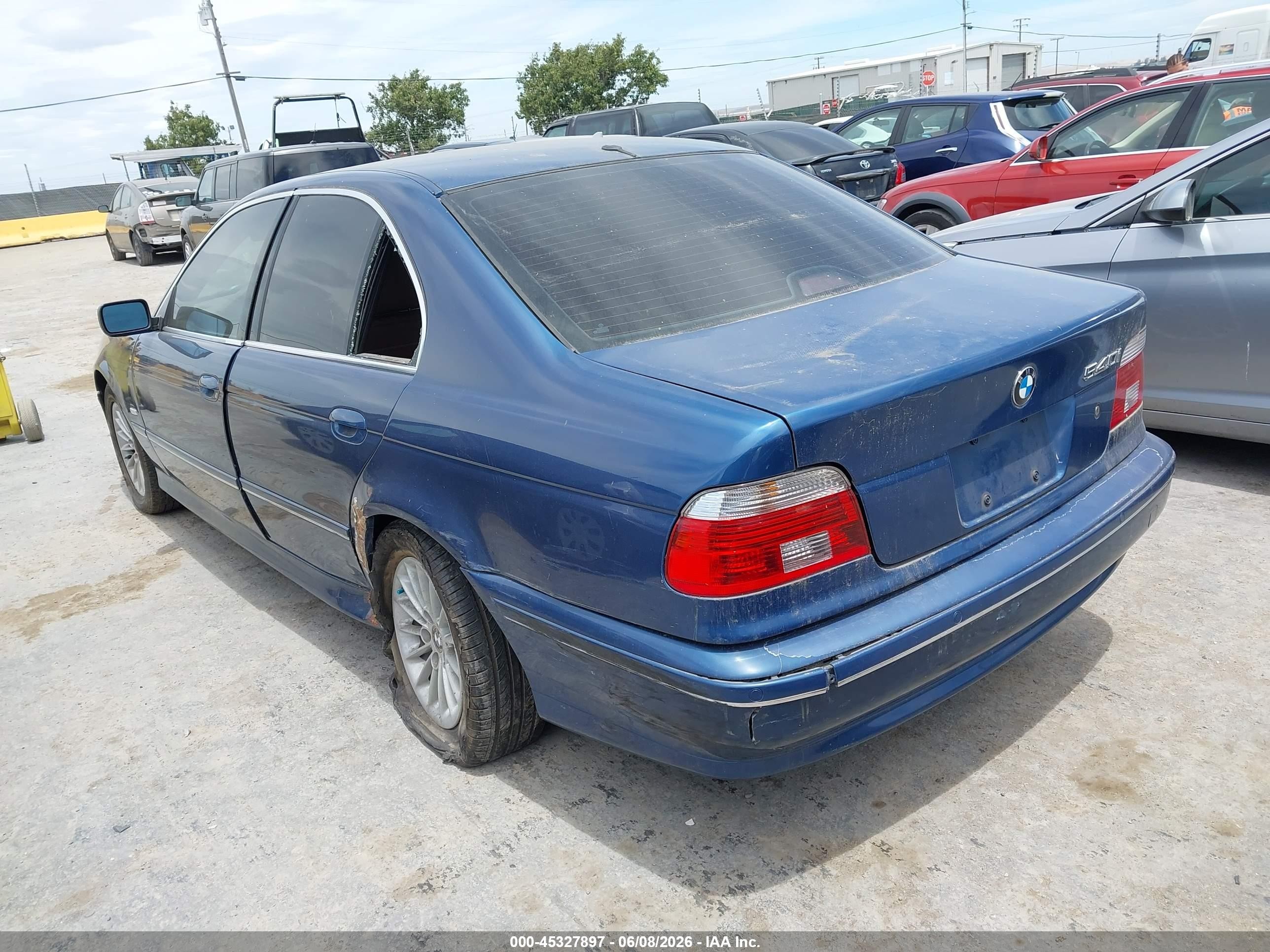 2002 Bmw 540ia   Light Blue vin: WBADN63482GN85244