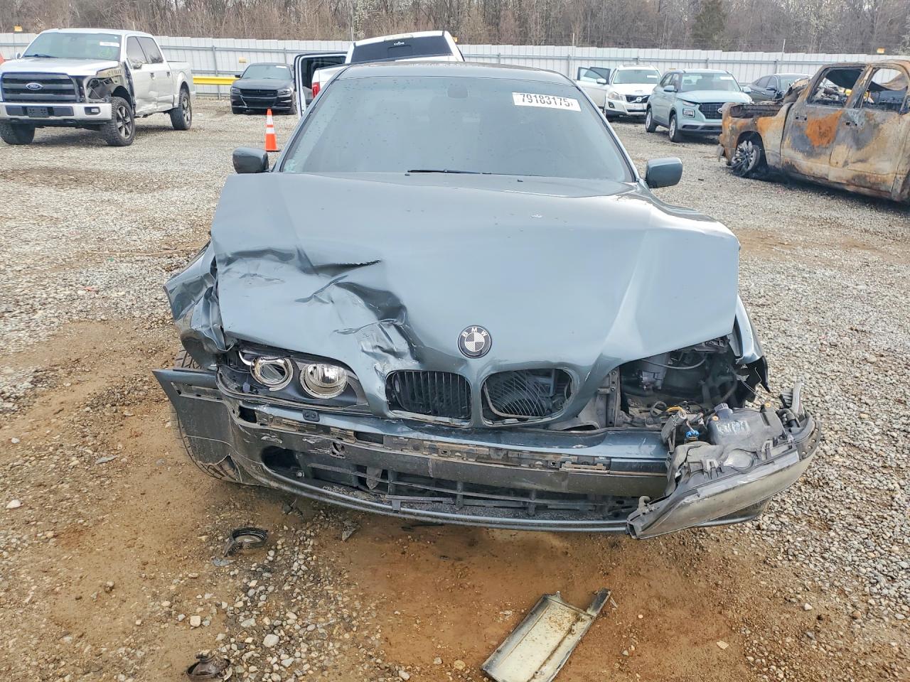 2003 Bmw 540 I Automatic Gray vin: WBADN634X3GN88129