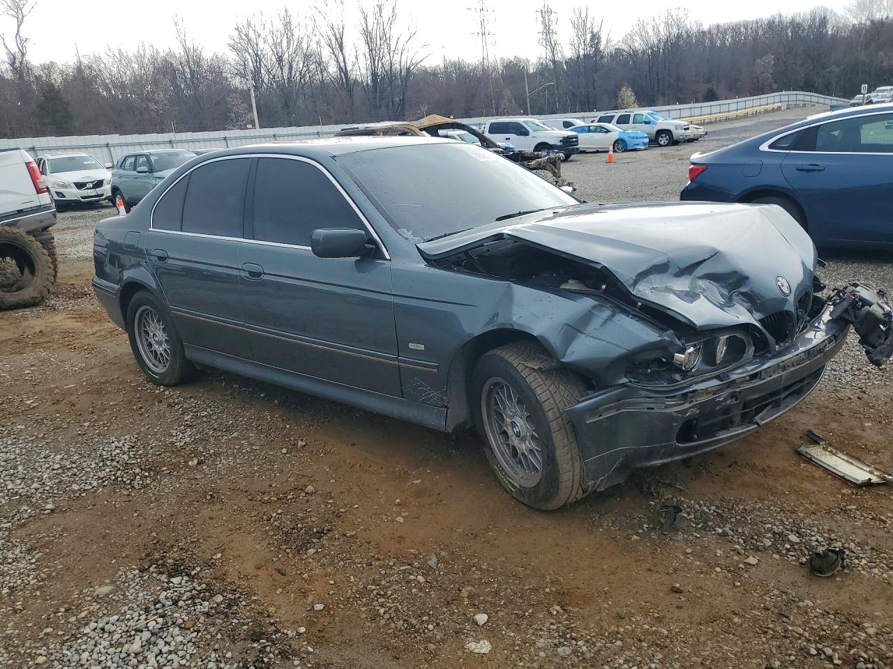 2003 Bmw 540 I Automatic Gray vin: WBADN634X3GN88129