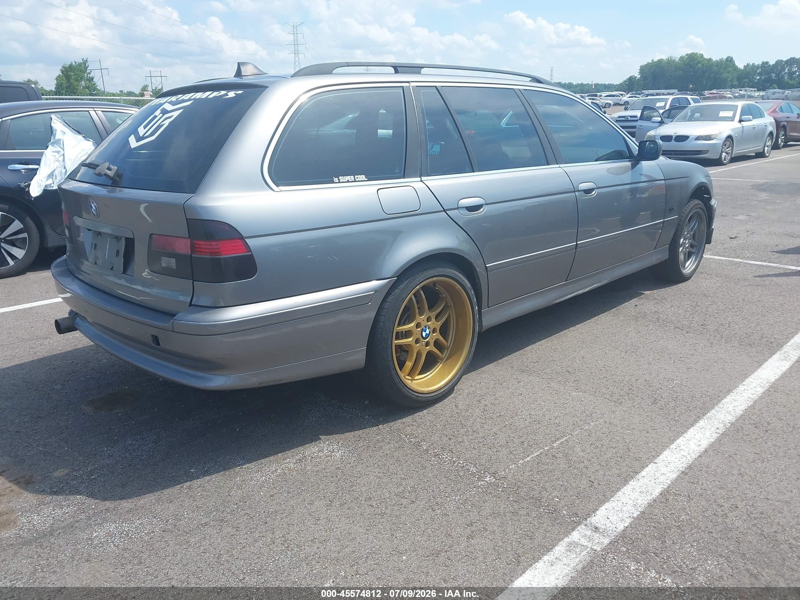 2002 Bmw 5 Series 525ita Gray vin: WBADS43402GD86351