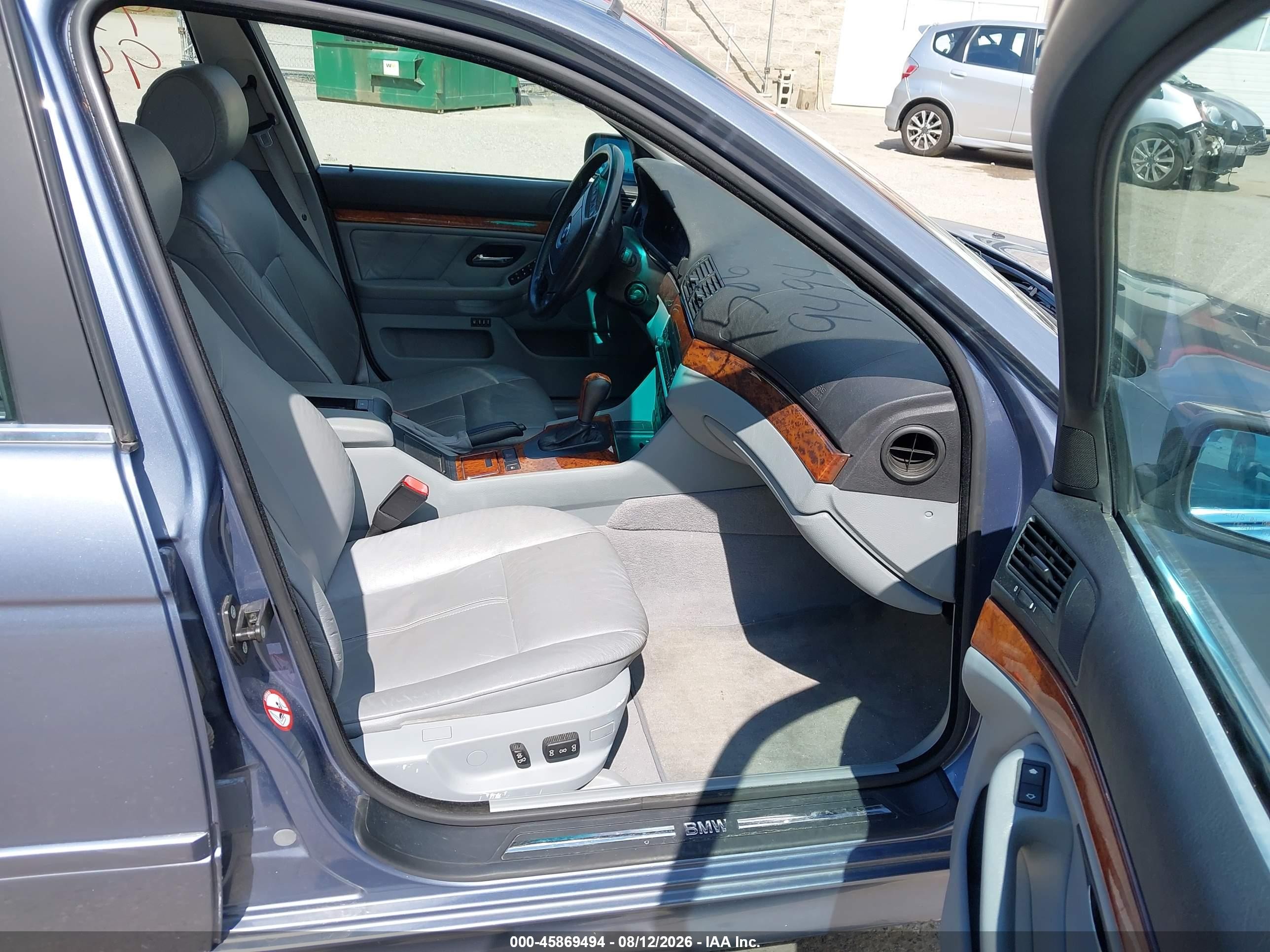 2001 Bmw 525ia   Синий vin: WBADS43421GD85121