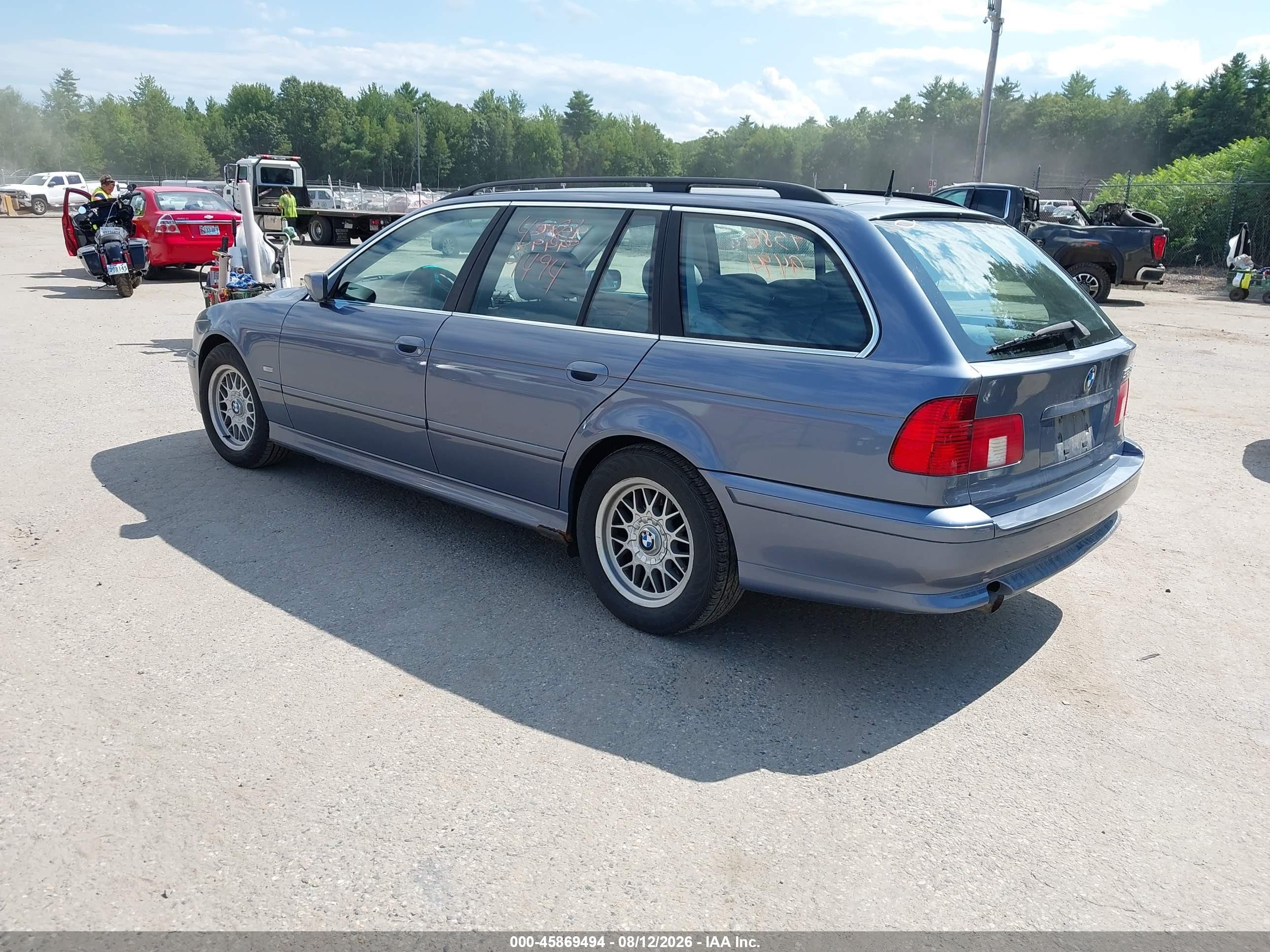 2001 Bmw 525ia   Синий vin: WBADS43421GD85121