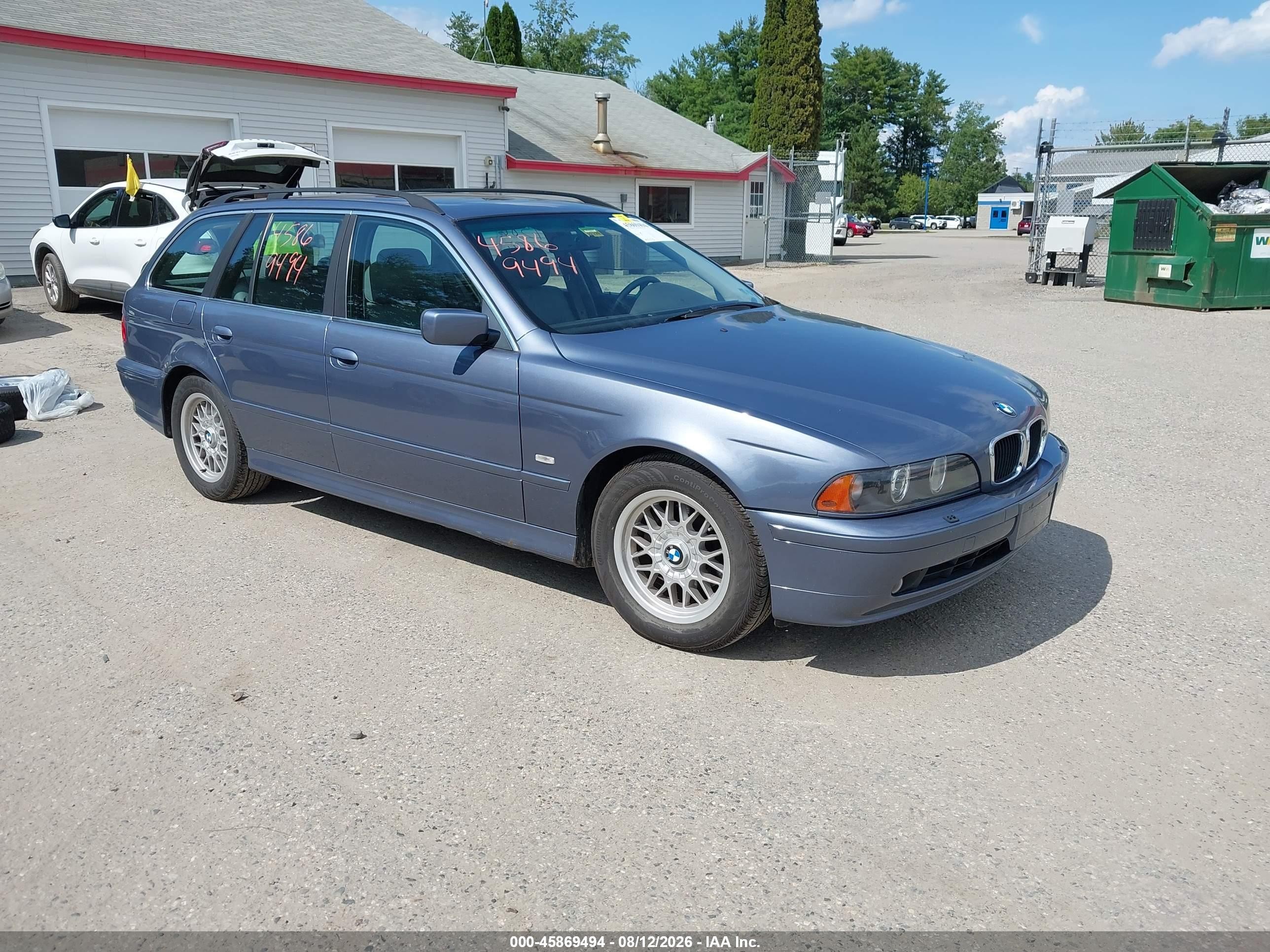 2001 Bmw 525ia   Синий vin: WBADS43421GD85121