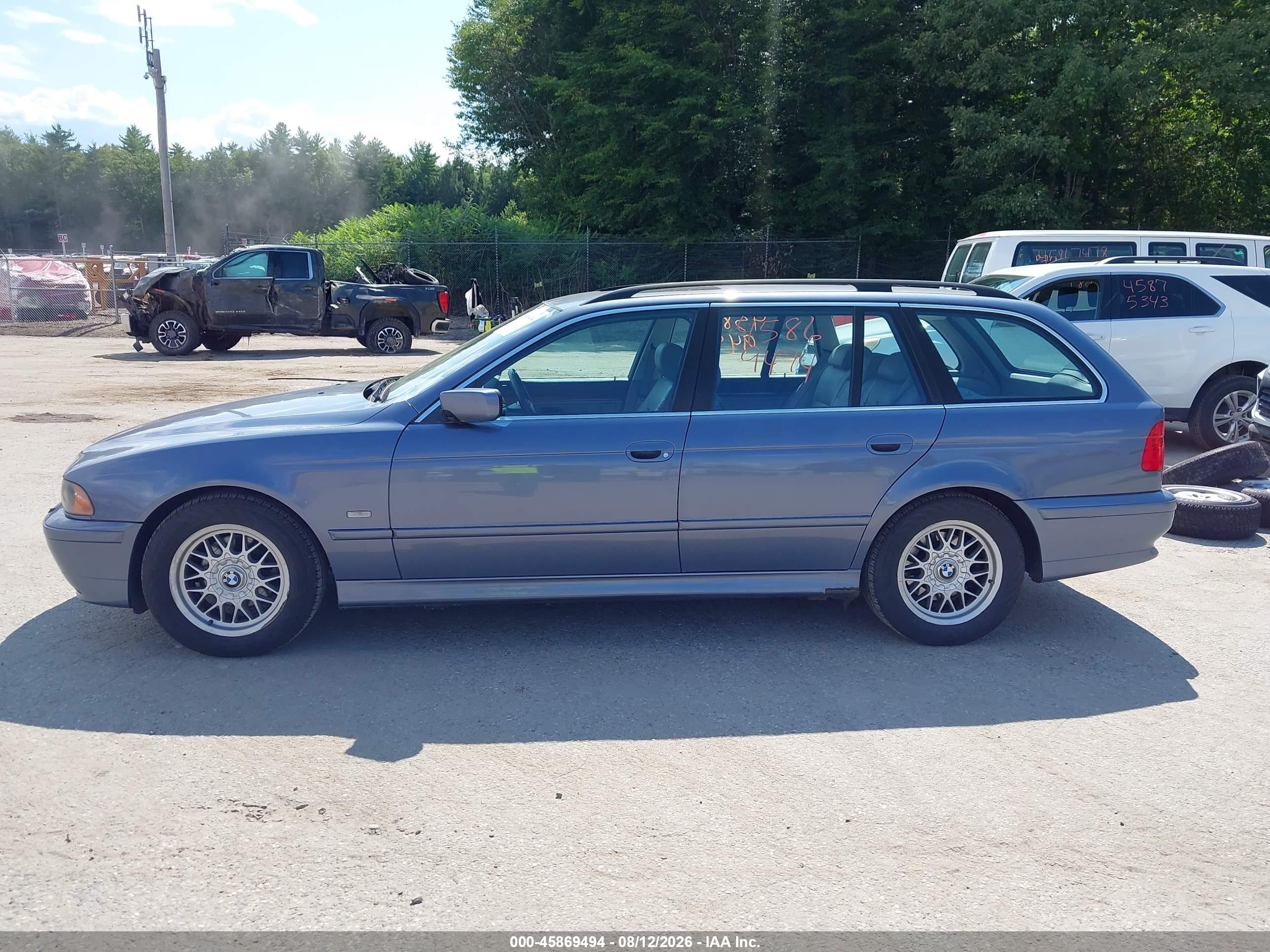 2001 Bmw 525ia   Синий vin: WBADS43421GD85121