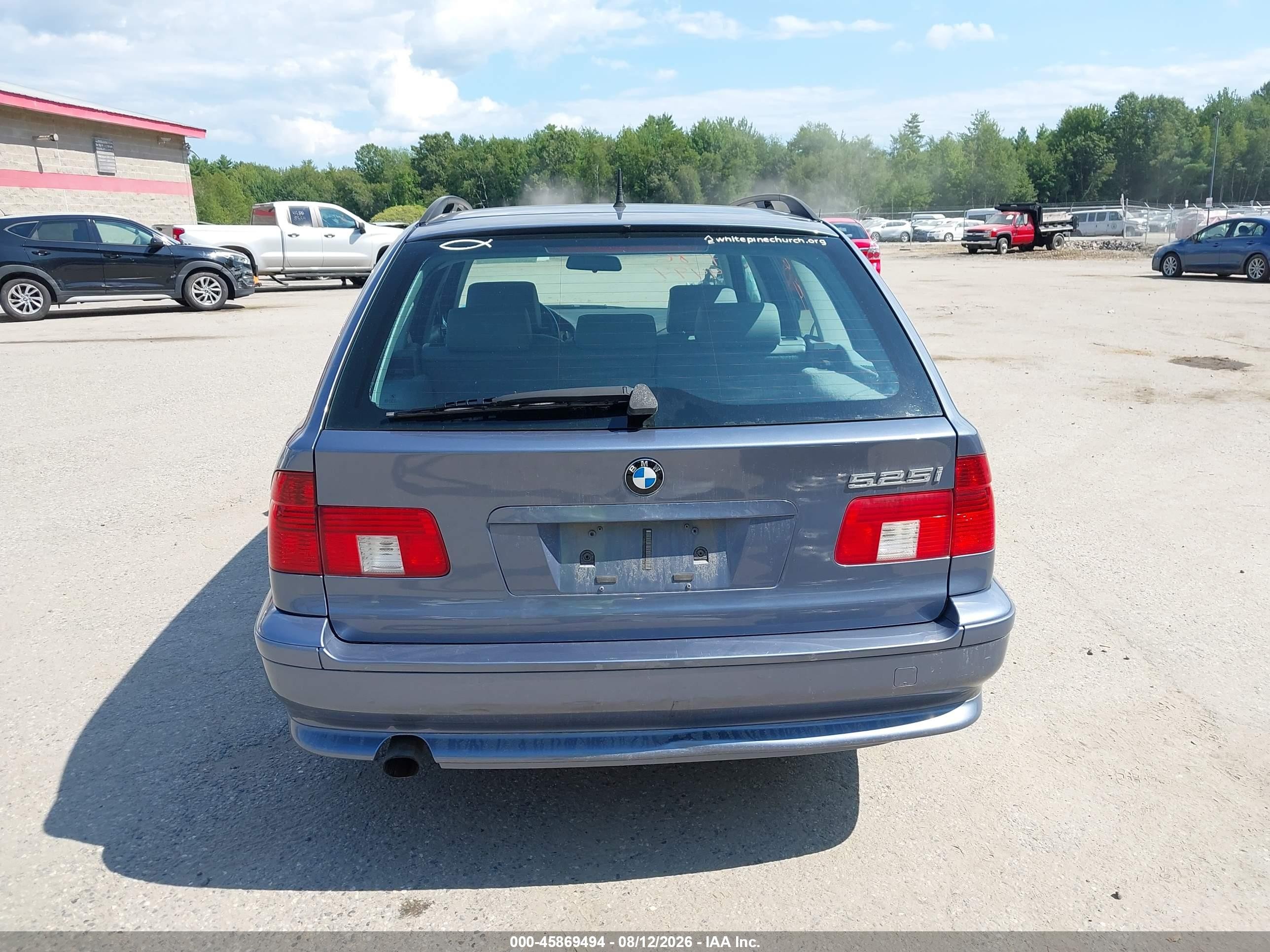 2001 Bmw 525ia   Синий vin: WBADS43421GD85121