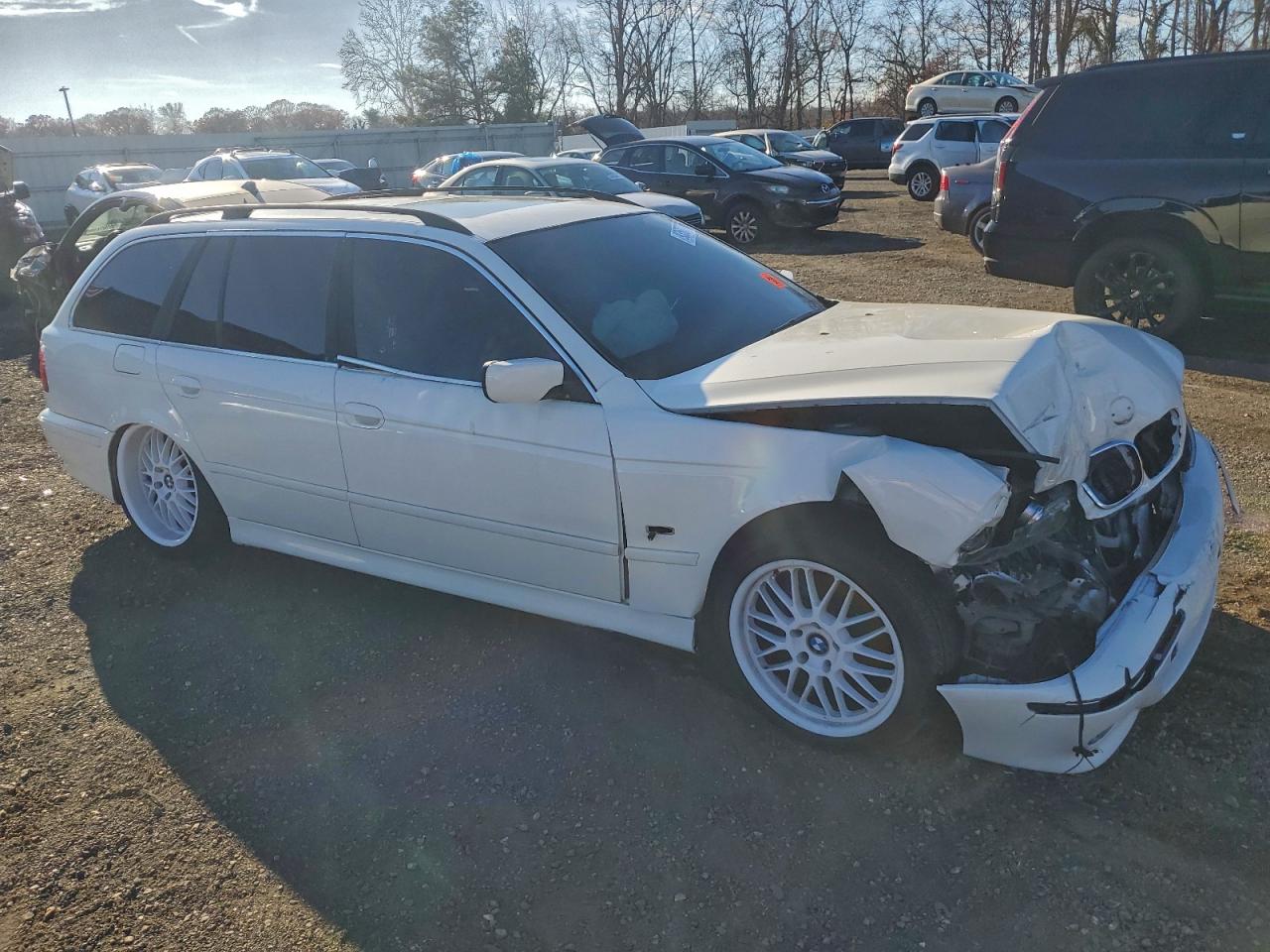 2002 Bmw 525 It Automatic White vin: WBADS43492GD86526