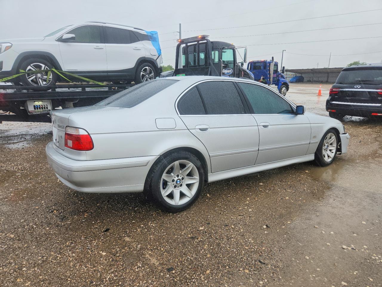 2002 Bmw 525 I Silver vin: WBADT33422GF42090