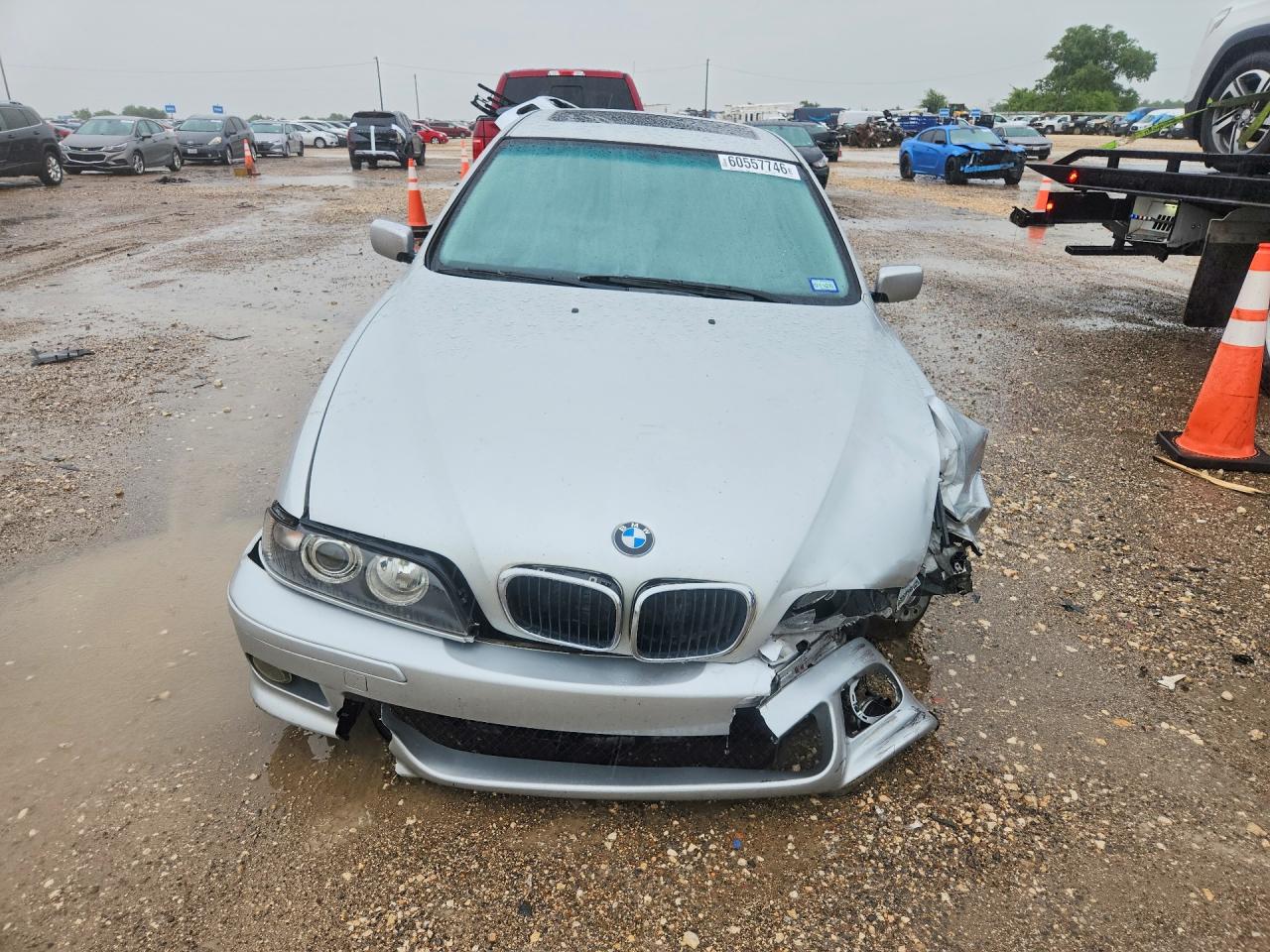 2002 Bmw 525 I Silver vin: WBADT33422GF42090