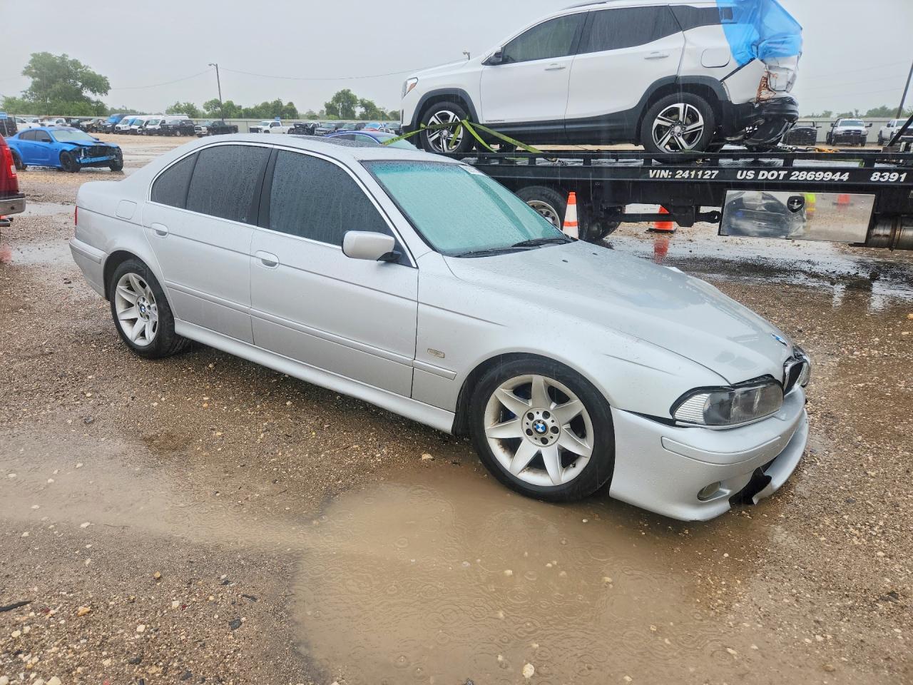 2002 Bmw 525 I Silver vin: WBADT33422GF42090