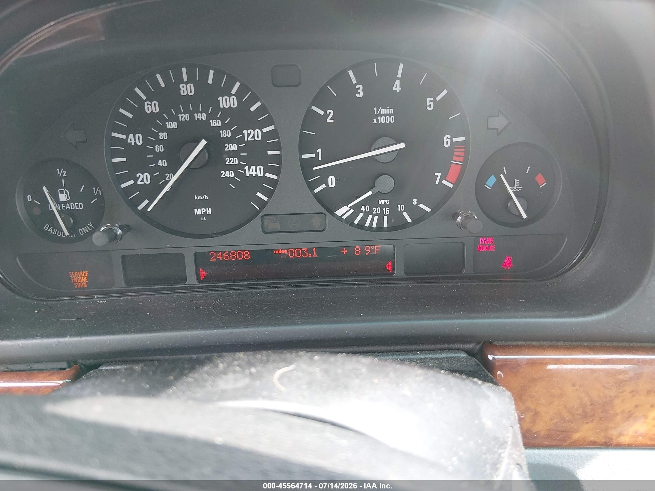 2002 Bmw 5 Series 525i Teal vin: WBADT33422GF42476