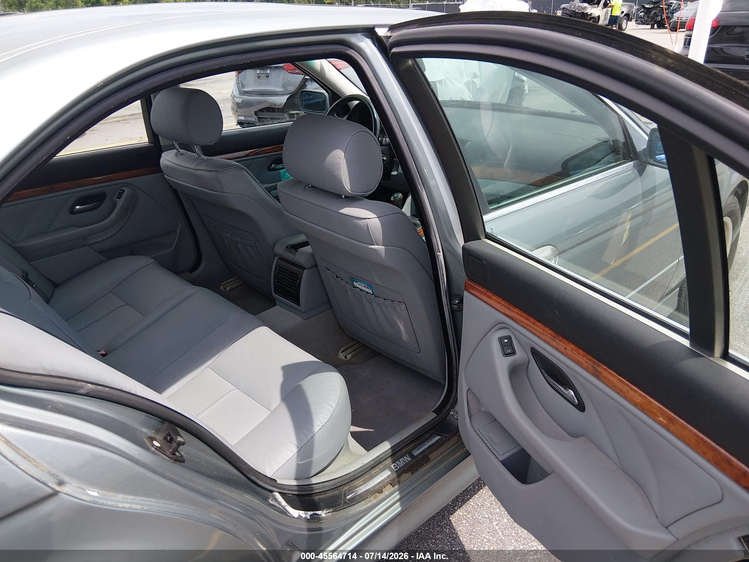 2002 Bmw 5 Series 525i Teal vin: WBADT33422GF42476