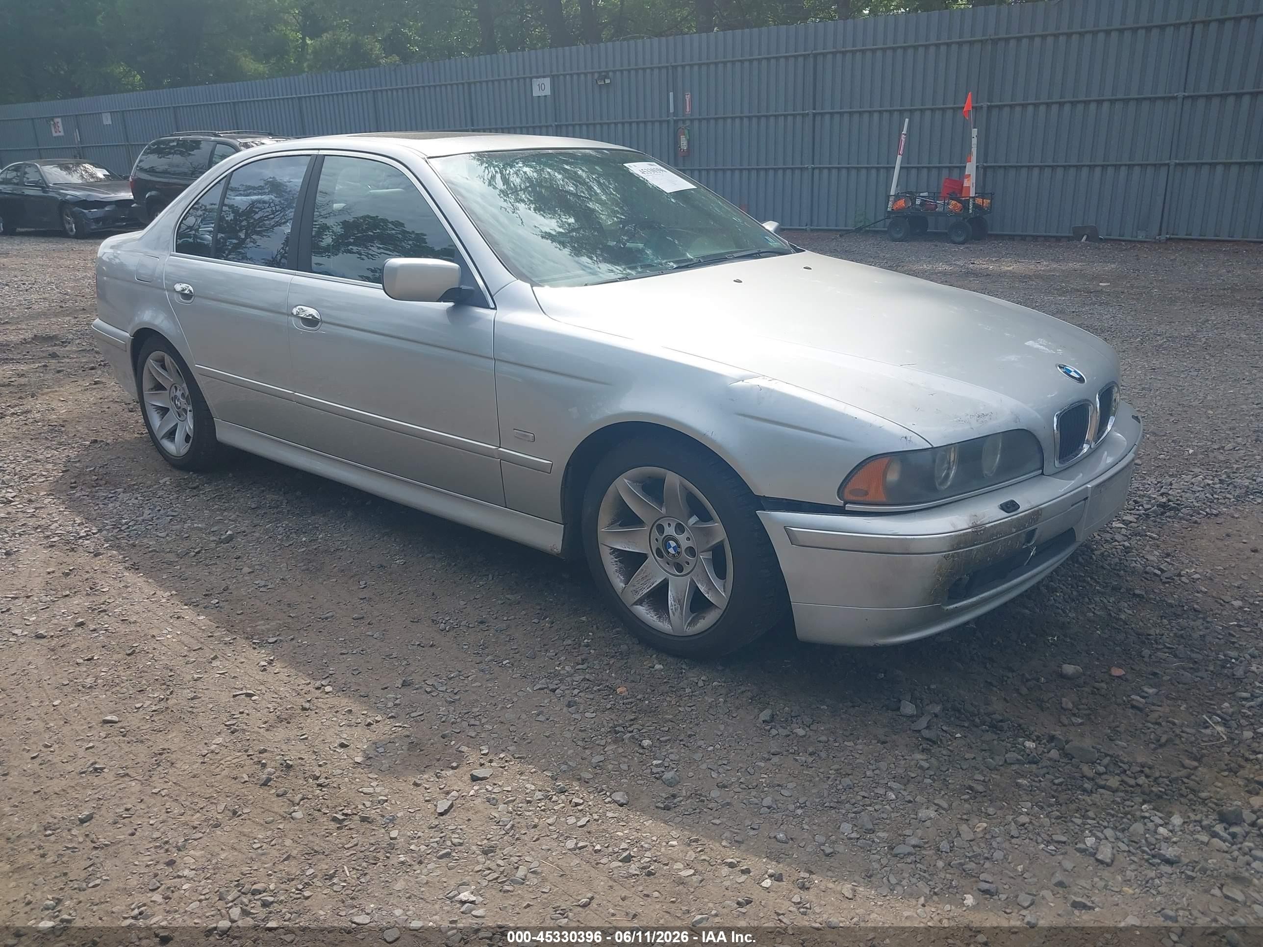 2002 Bmw 525i   Silver vin: WBADT33422GF42610