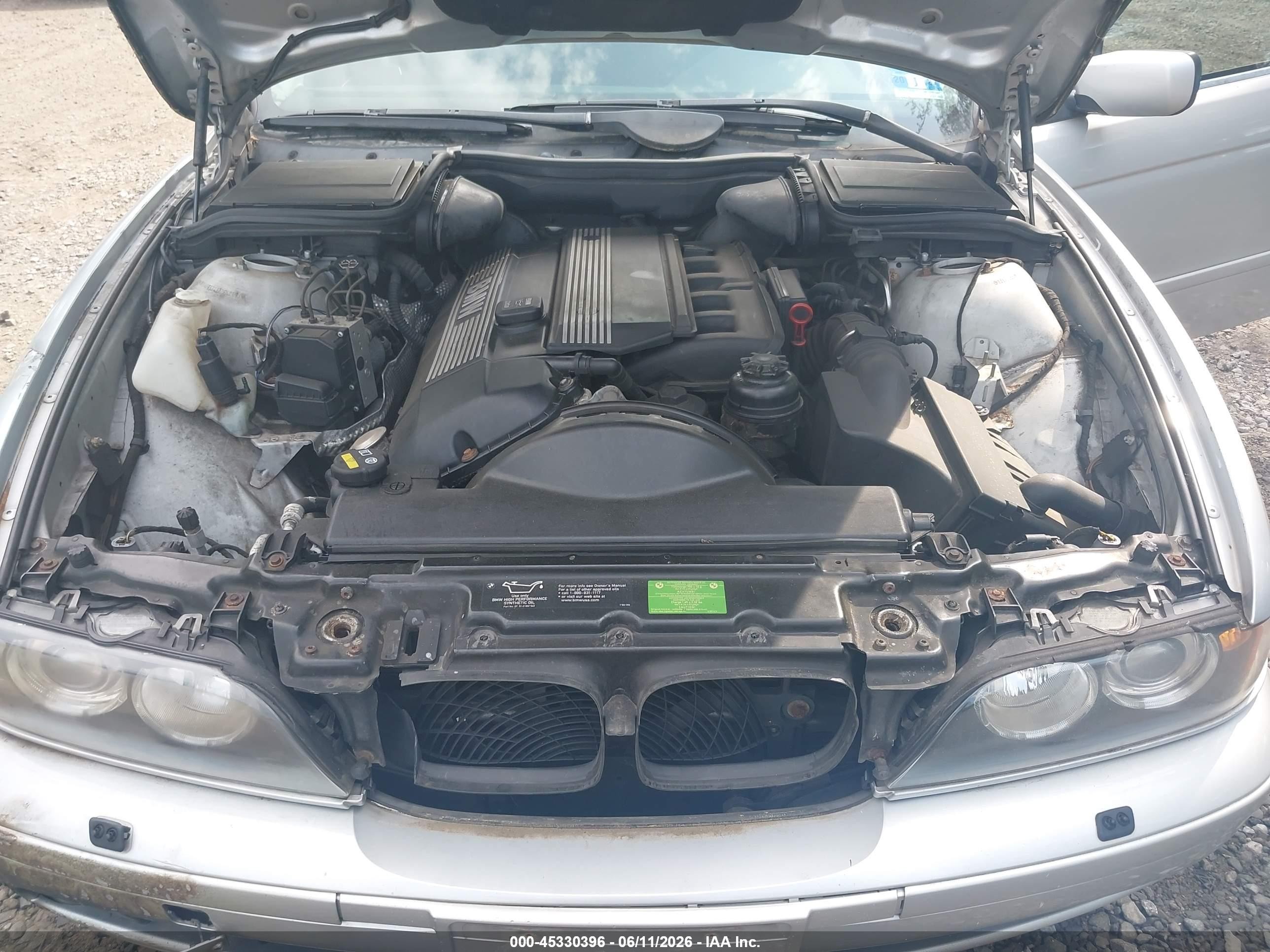 2002 Bmw 525i   Silver vin: WBADT33422GF42610