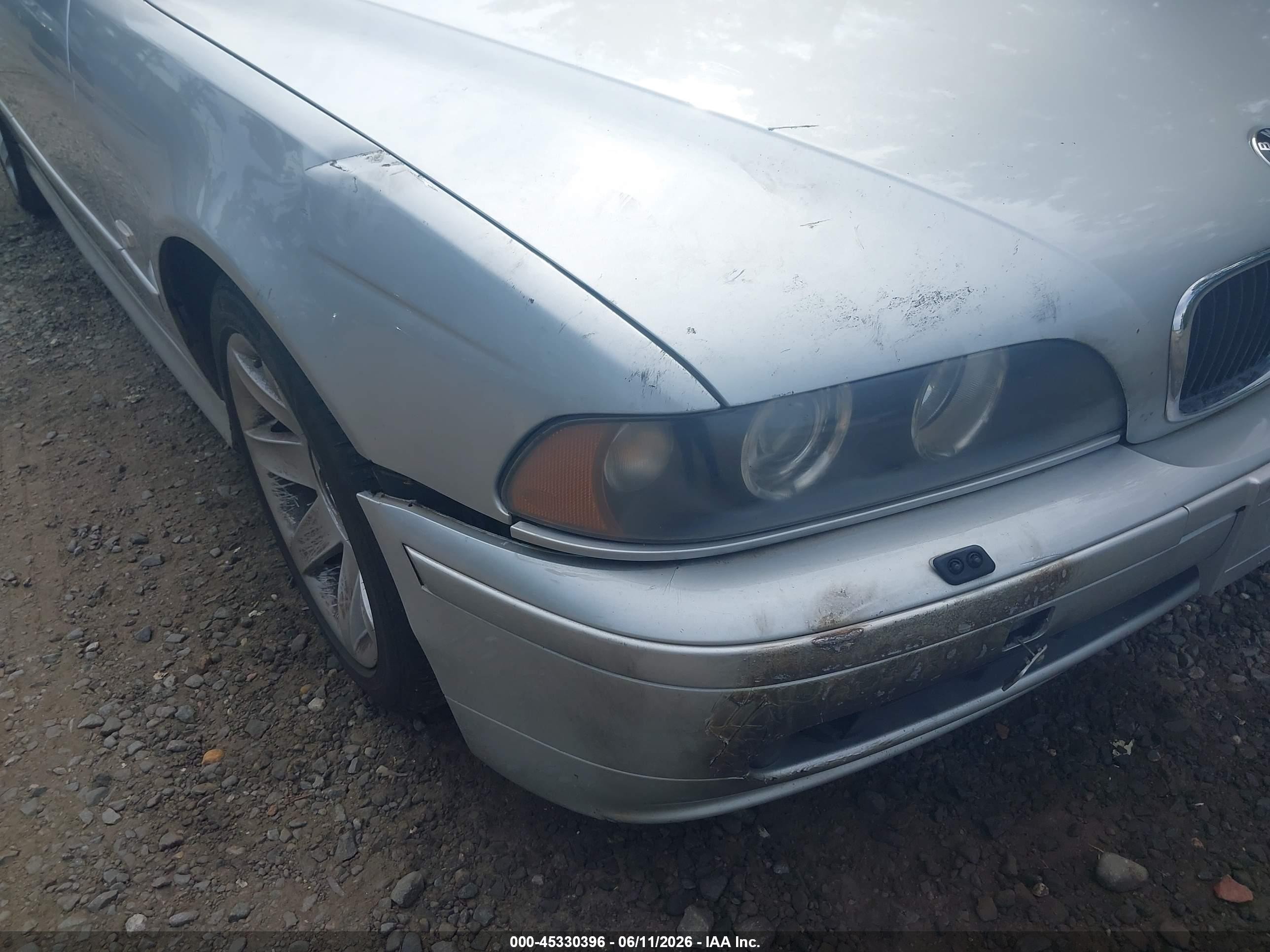 2002 Bmw 525i   Silver vin: WBADT33422GF42610
