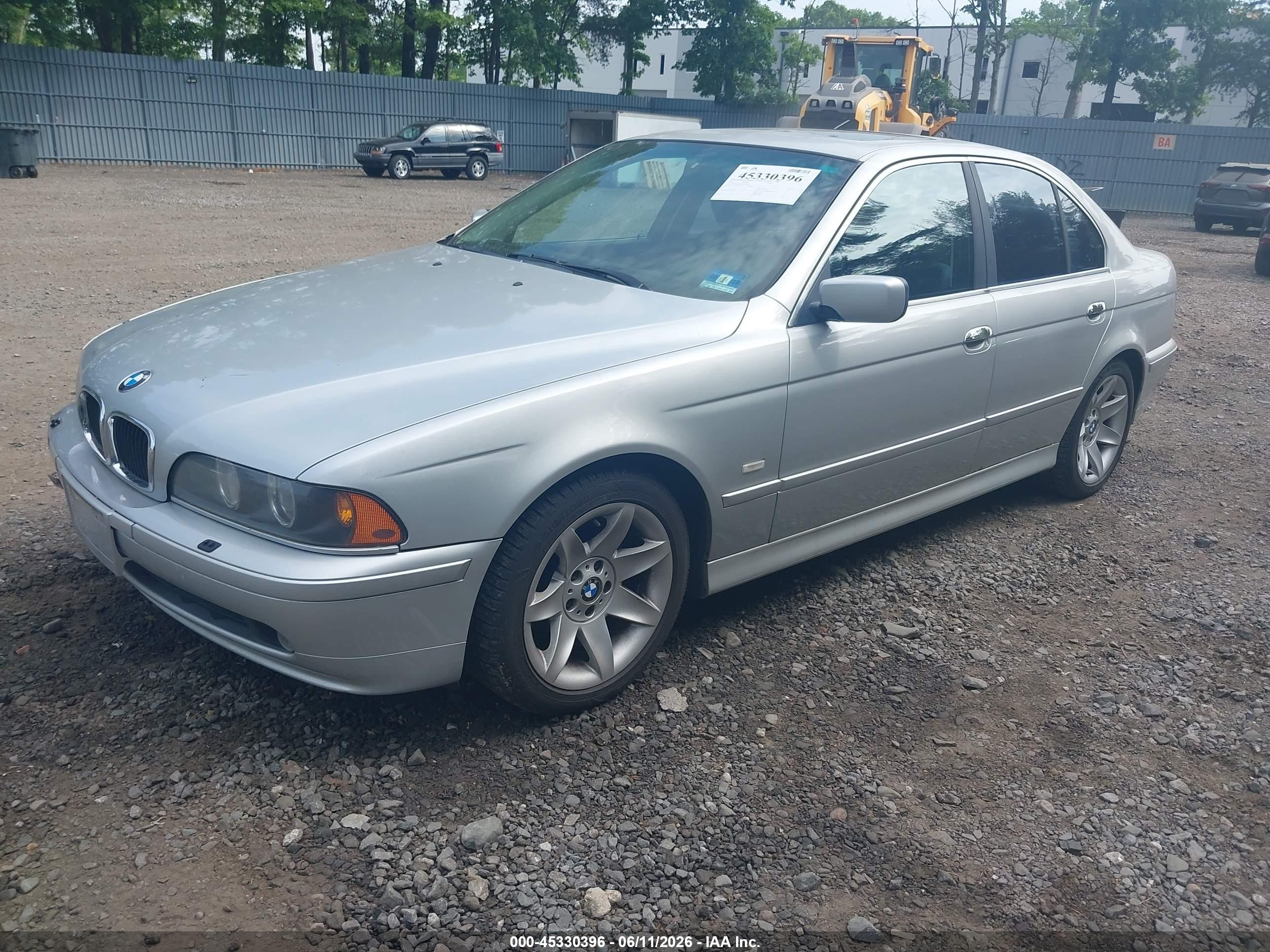 2002 Bmw 525i   Silver vin: WBADT33422GF42610