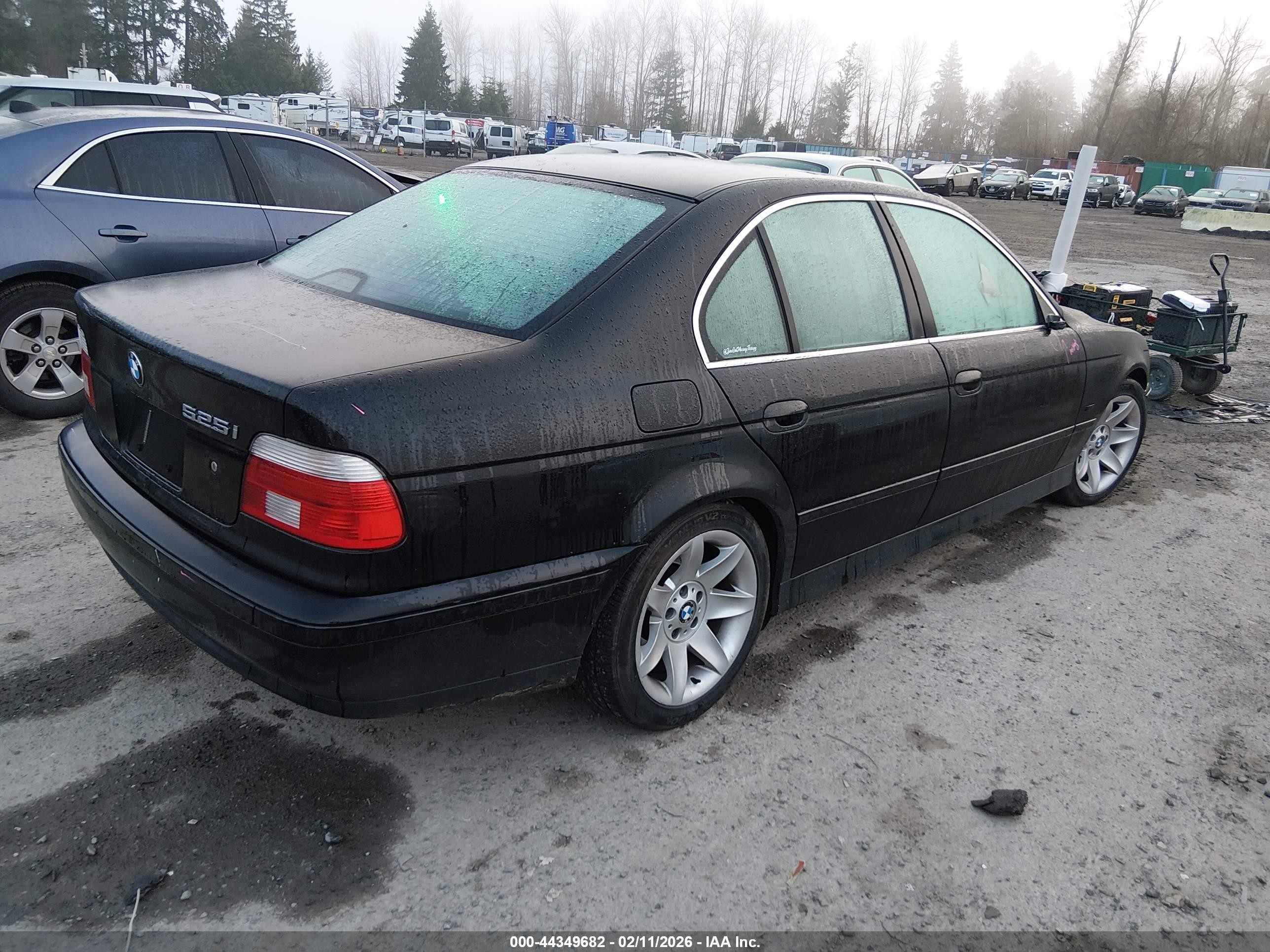 2002 Bmw 525i   Black vin: WBADT33492GF42068