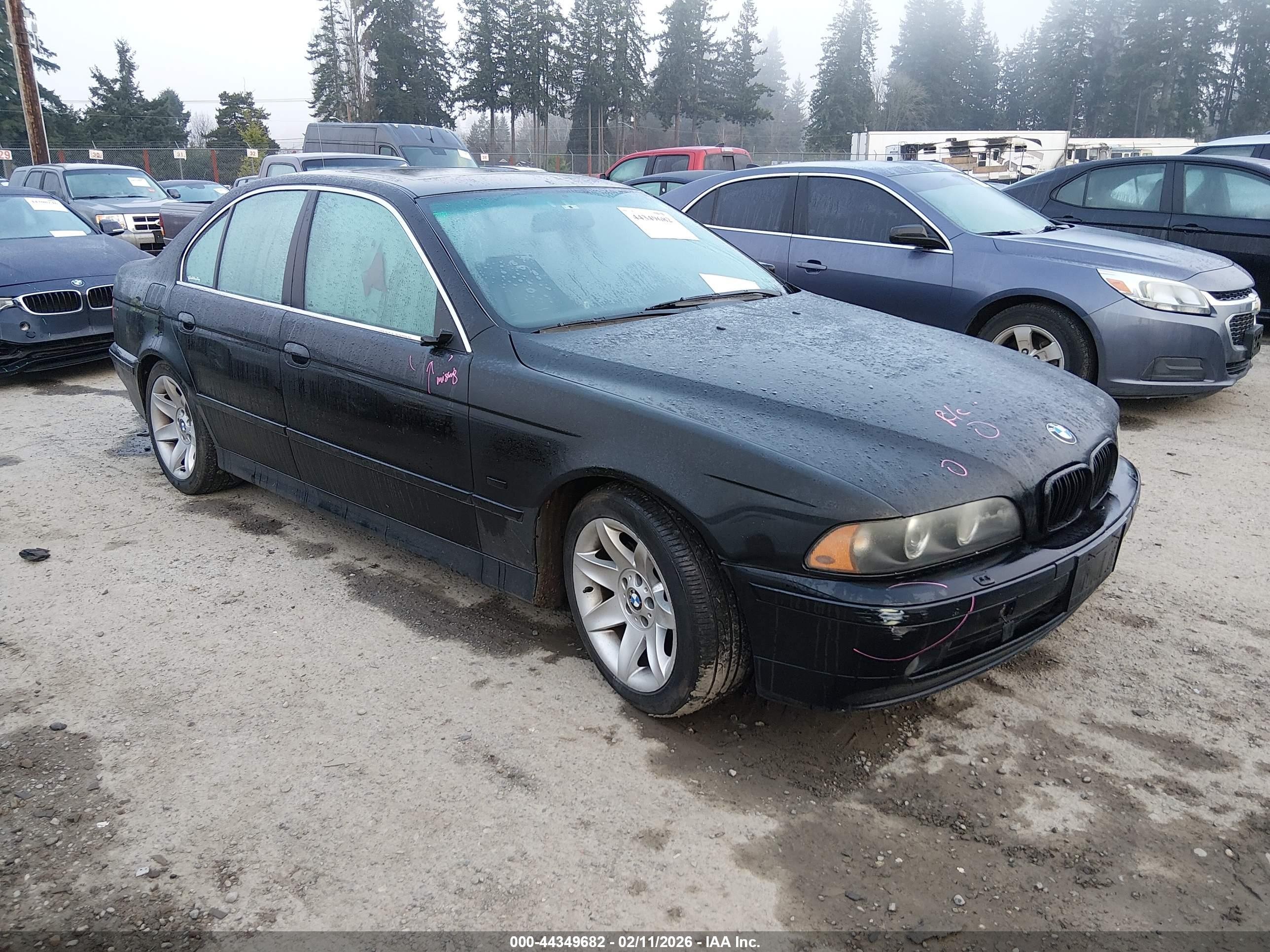 2002 Bmw 525i   Black vin: WBADT33492GF42068