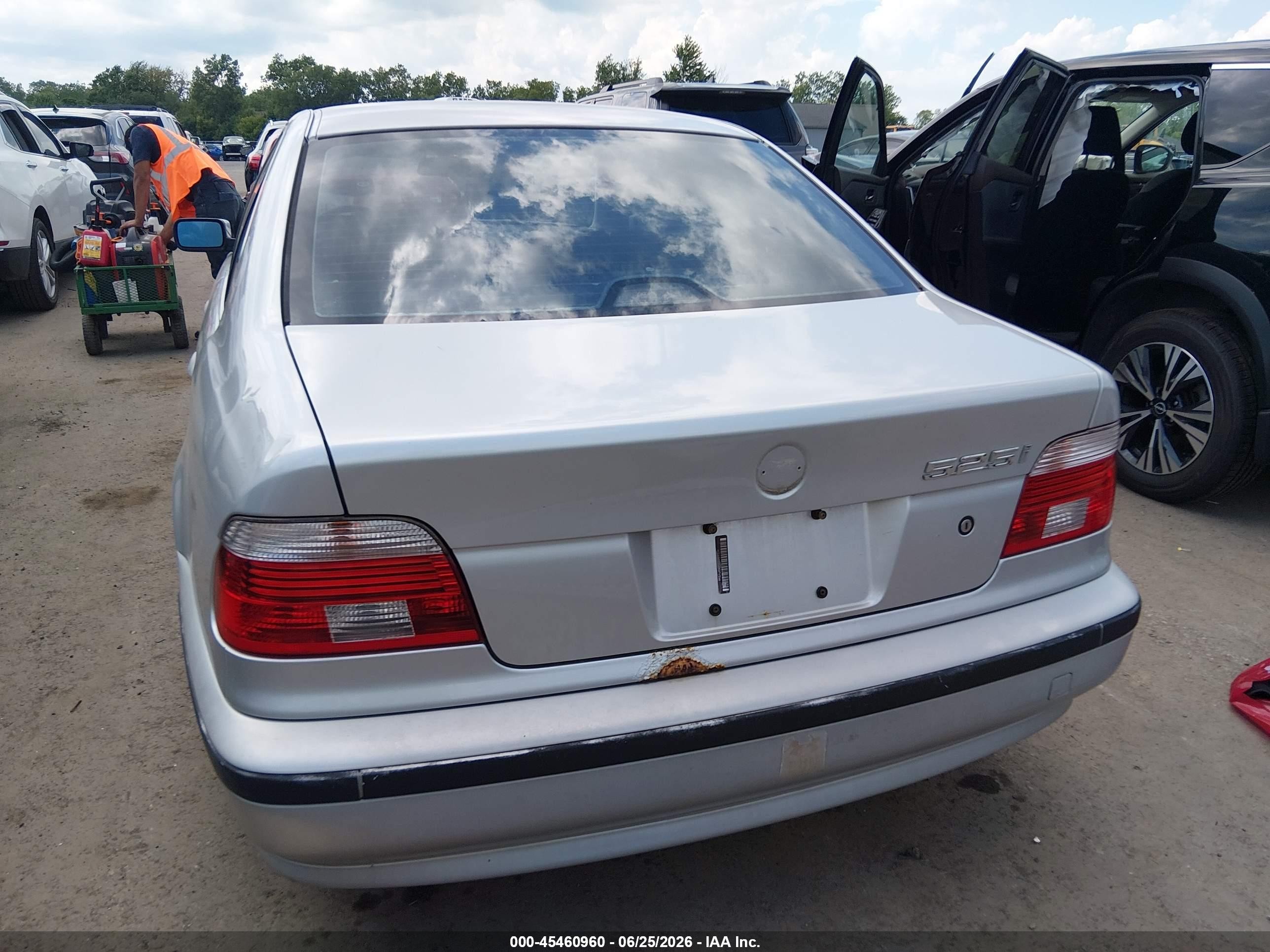 2001 Bmw 525i   Silver vin: WBADT334X1GF41266