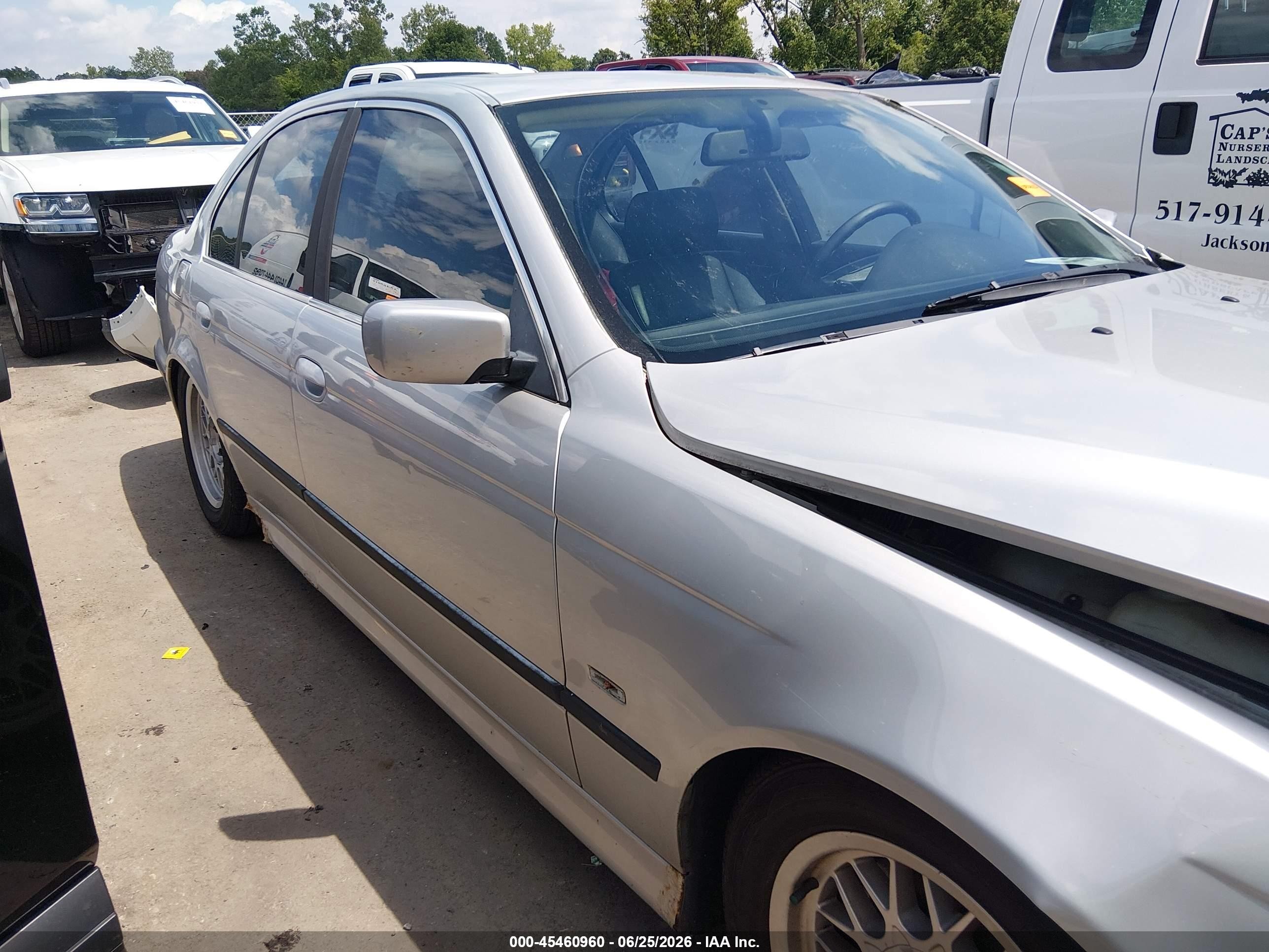 2001 Bmw 525i   Silver vin: WBADT334X1GF41266