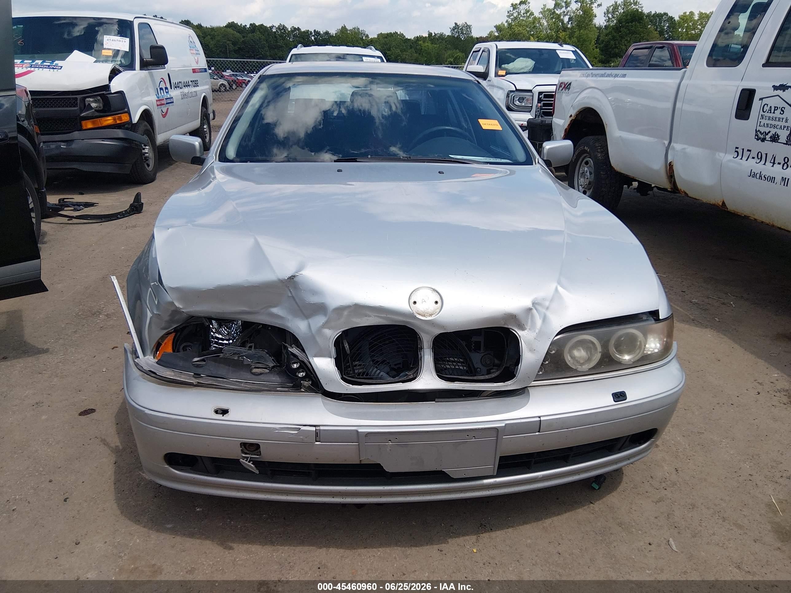 2001 Bmw 525i   Silver vin: WBADT334X1GF41266